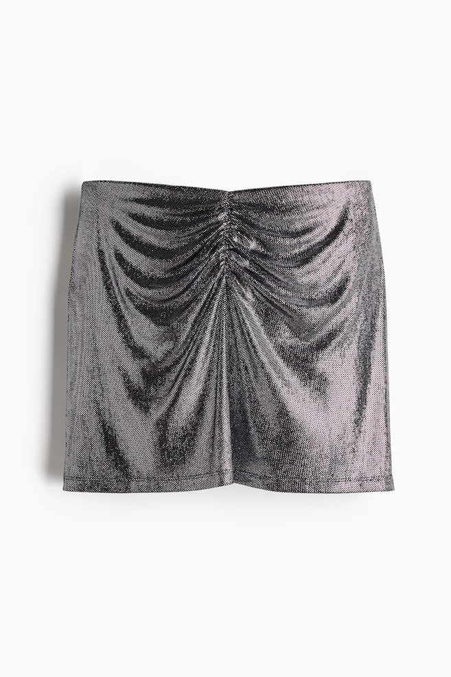 Minifalda brillante - Negro/Brillante - 1