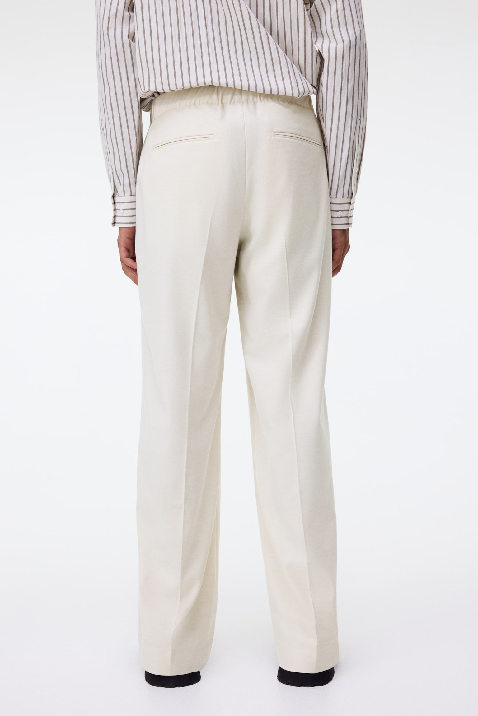 Relaxed Fit Trousers - White/Navy blue/Beige/Black - 6