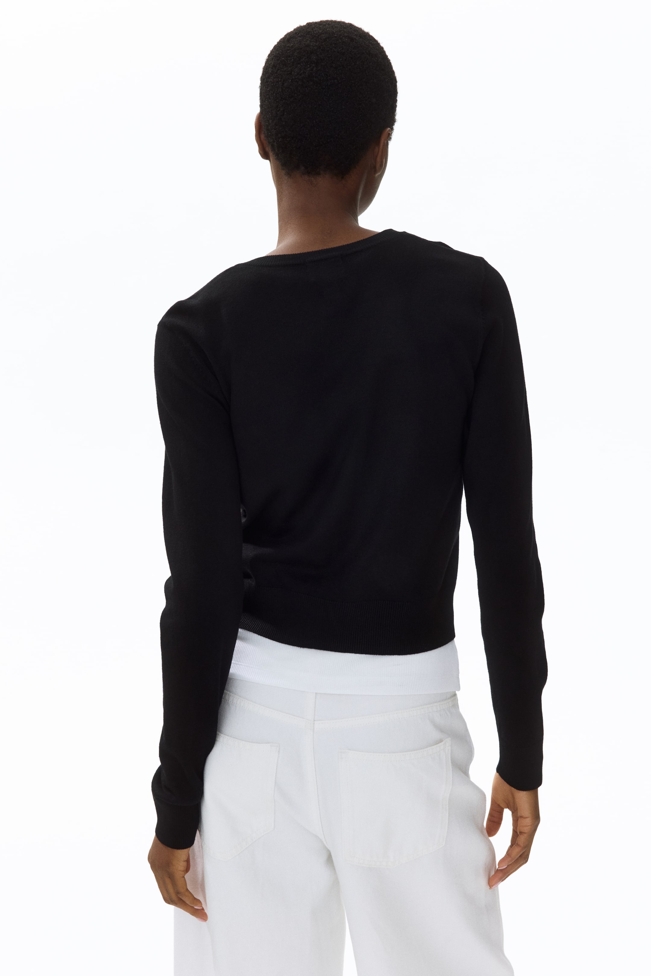 Fine-Knit Cardigan
