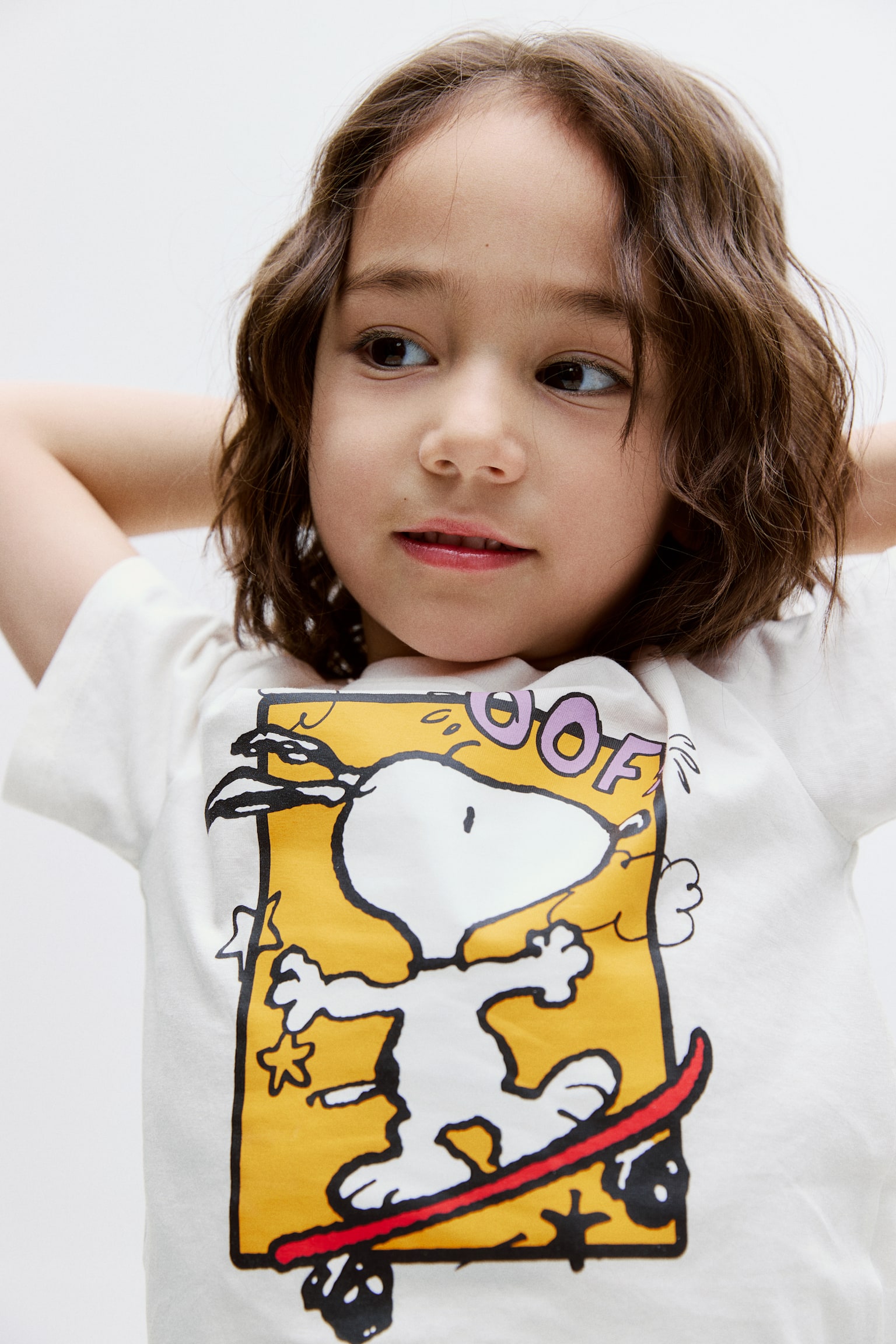 Áo thun in hình - Màu kem/Snoopy/Màu vàng/Snoopy/Màu xanh tím than/Snoopy/Màu xanh dương sáng/Snoopy - 3