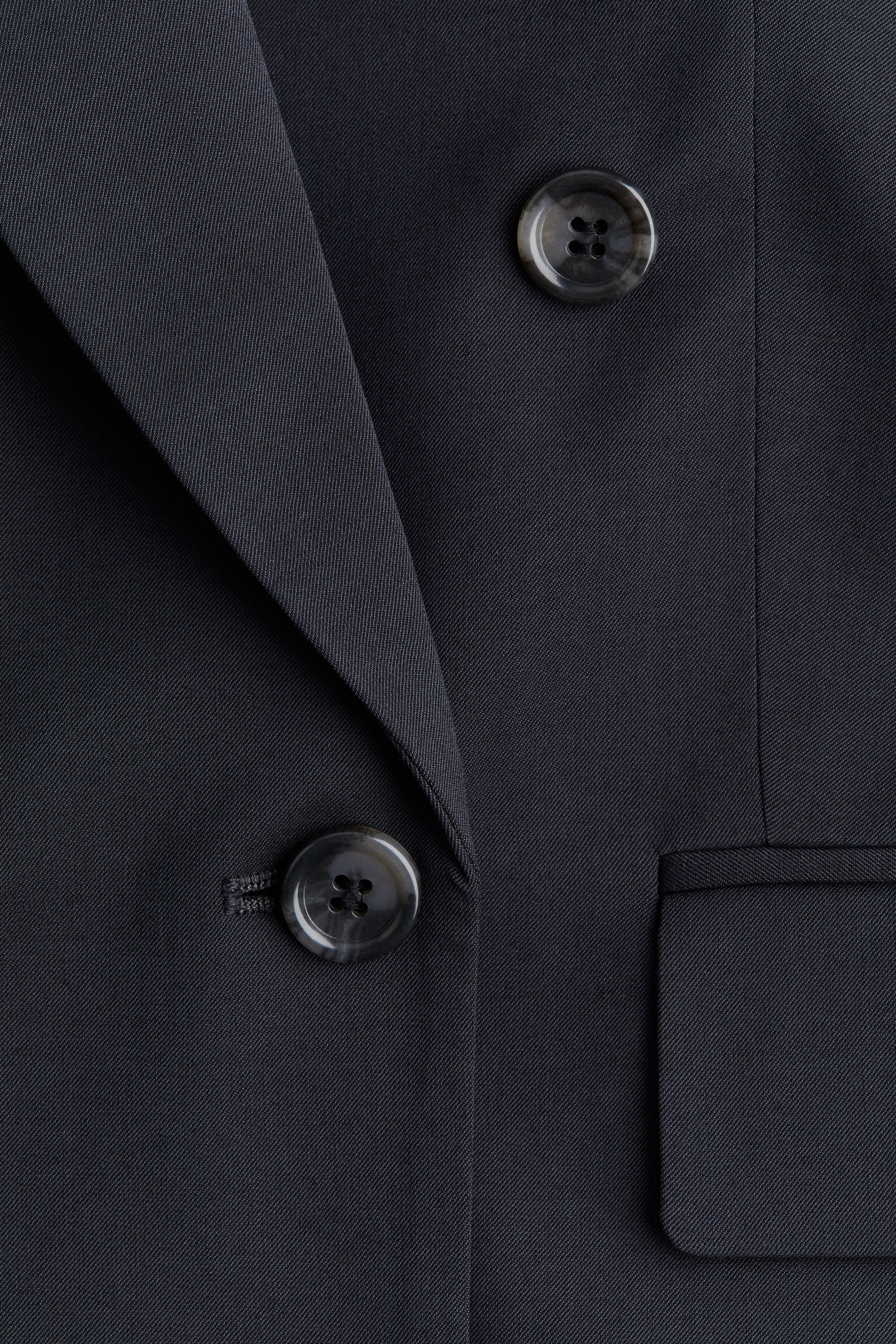 Oversized twill blazer