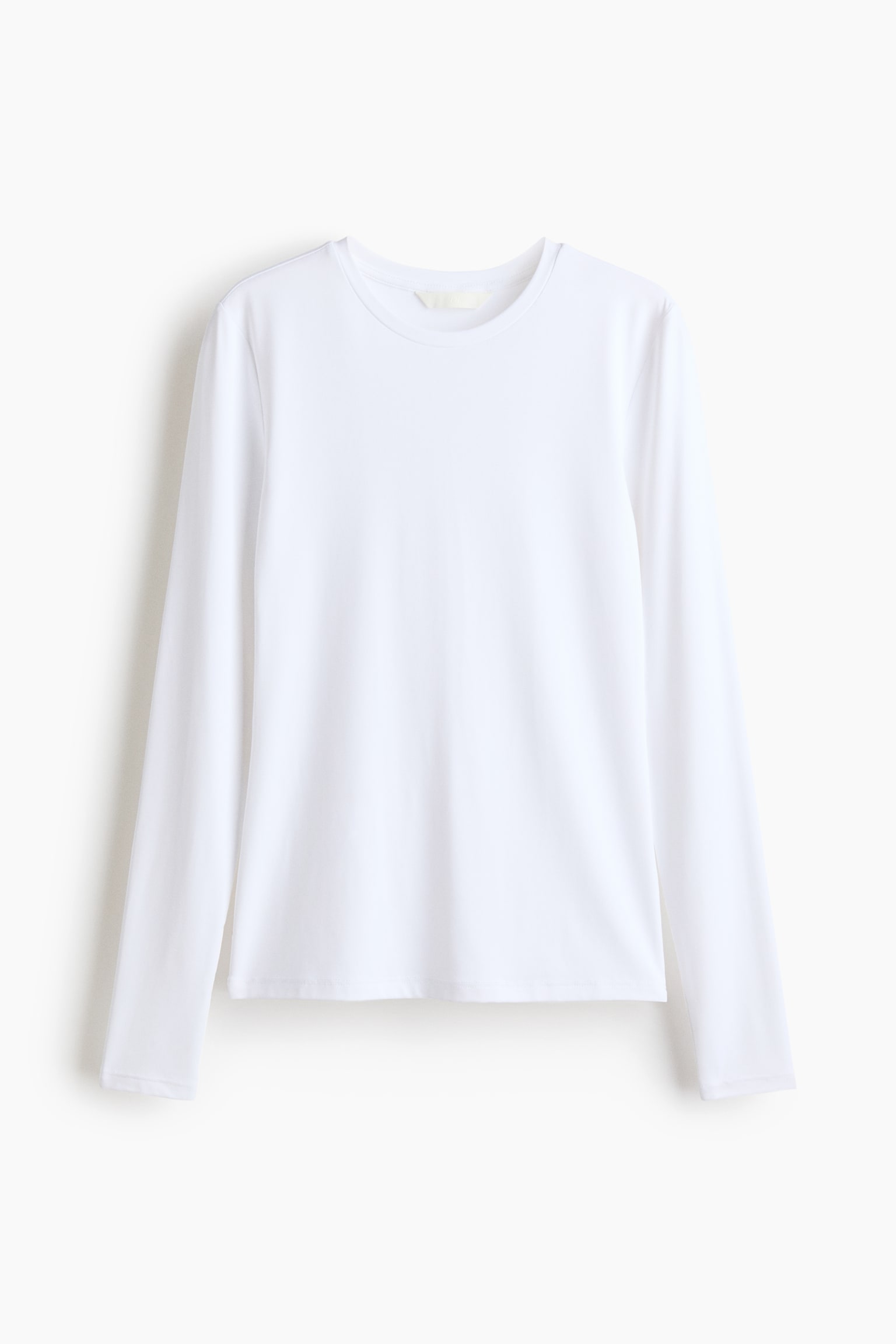 Top à manches longues en microfibre - Blanc/Bleu foncé/Violet ancien foncé/Grège foncé/Taupe foncé/Gris foncé/Noir/Grège clair/Gris clair/Bleu foncé