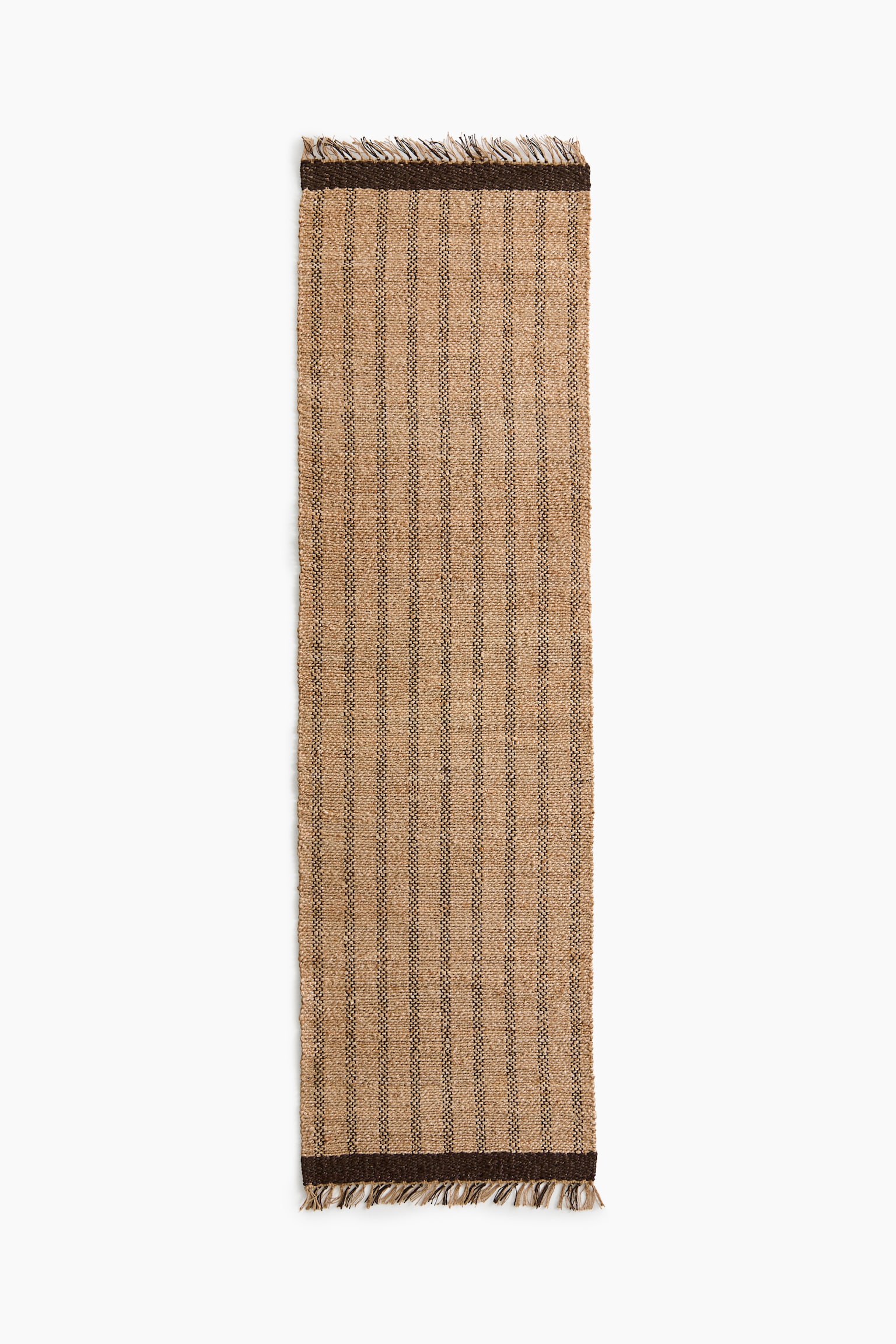 Staza od jute s resama - Bež/pruge