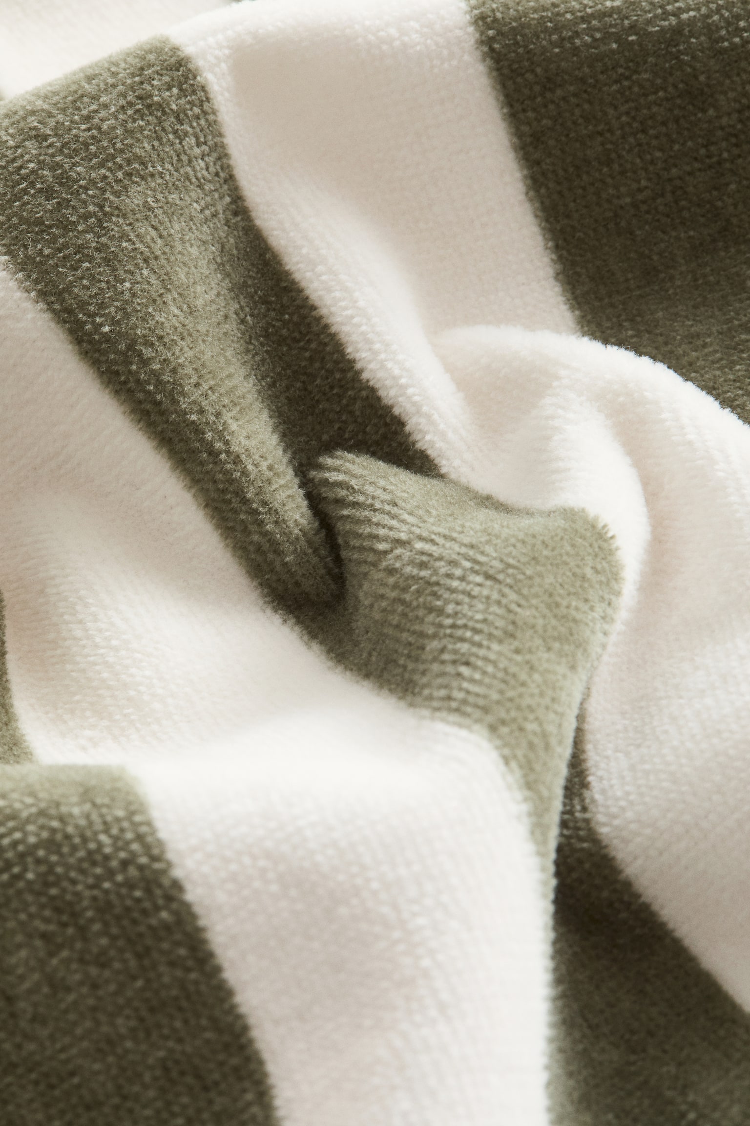 Baby poncho towel - Green/Striped/Light pink/Striped/Beige/Striped - 4