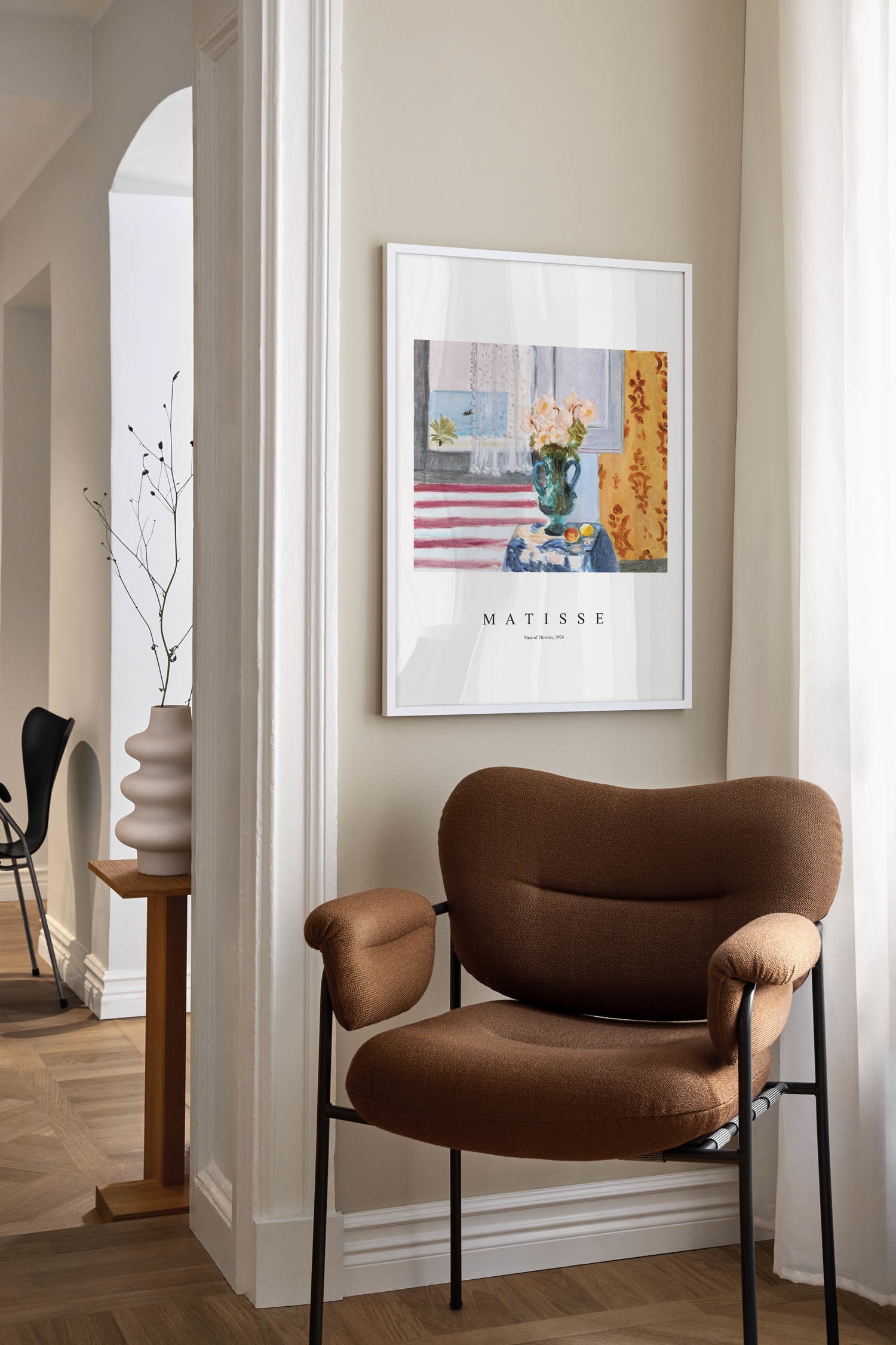 Vase Of Flowers Juliste - Vaaleanpunainen