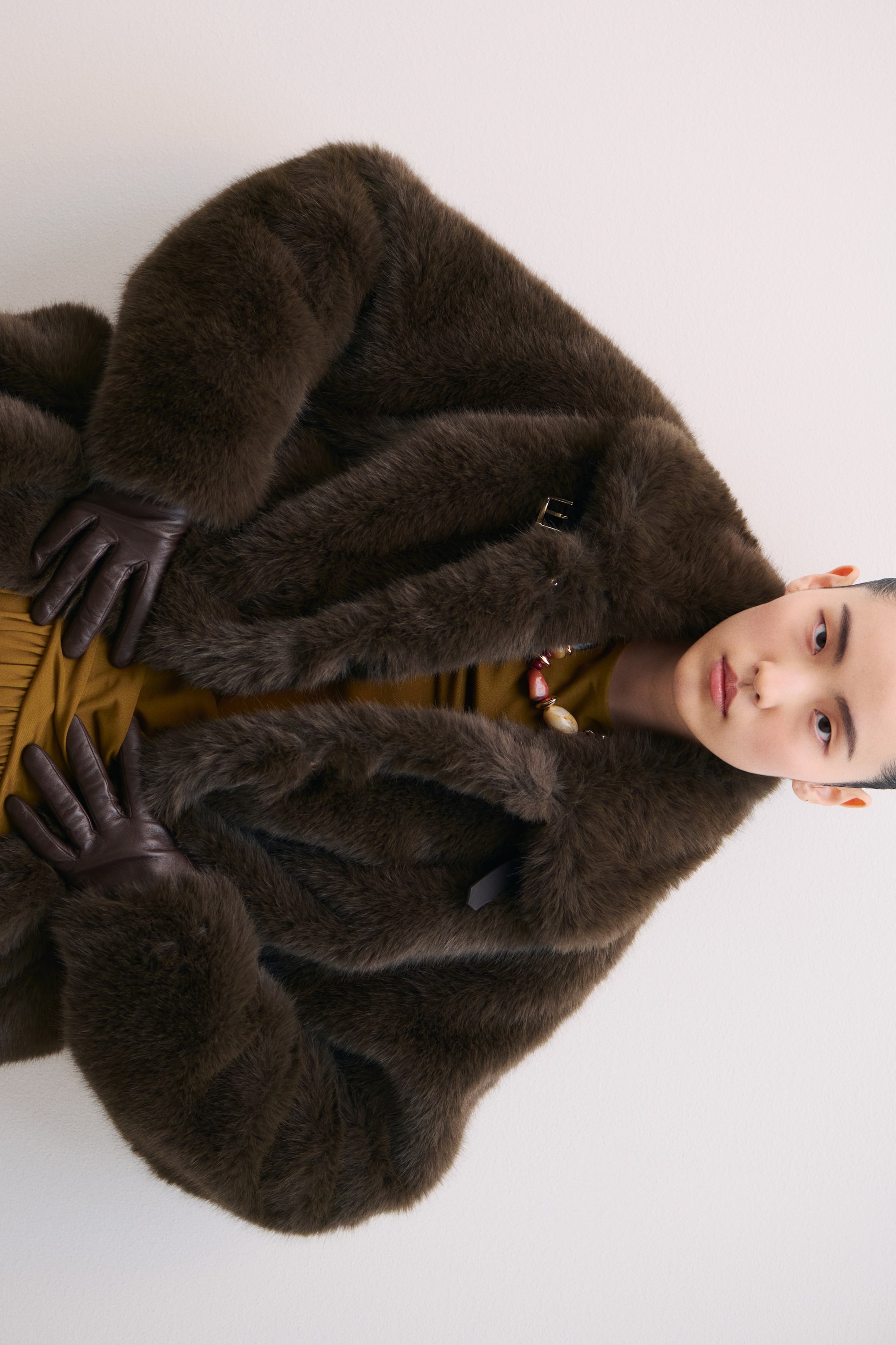 View larger image: Leather gloves - Dark brown - Ladies | H&M HK 1