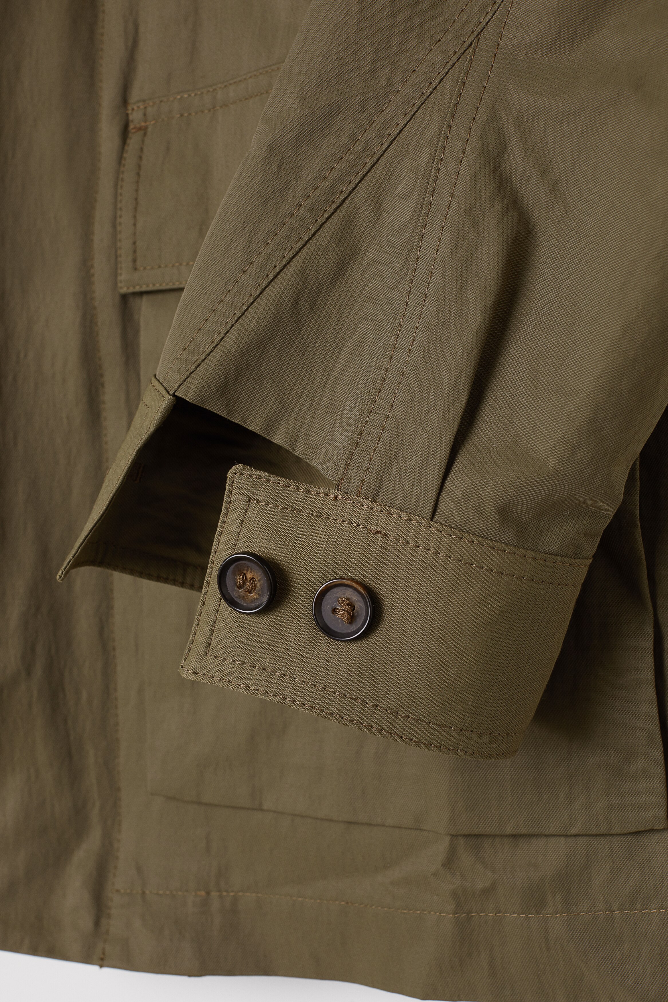 【新品未使用】SHELDON CARGO JACKET M 韓国限定 Cargo jacket - Khaki green - Men | H&M