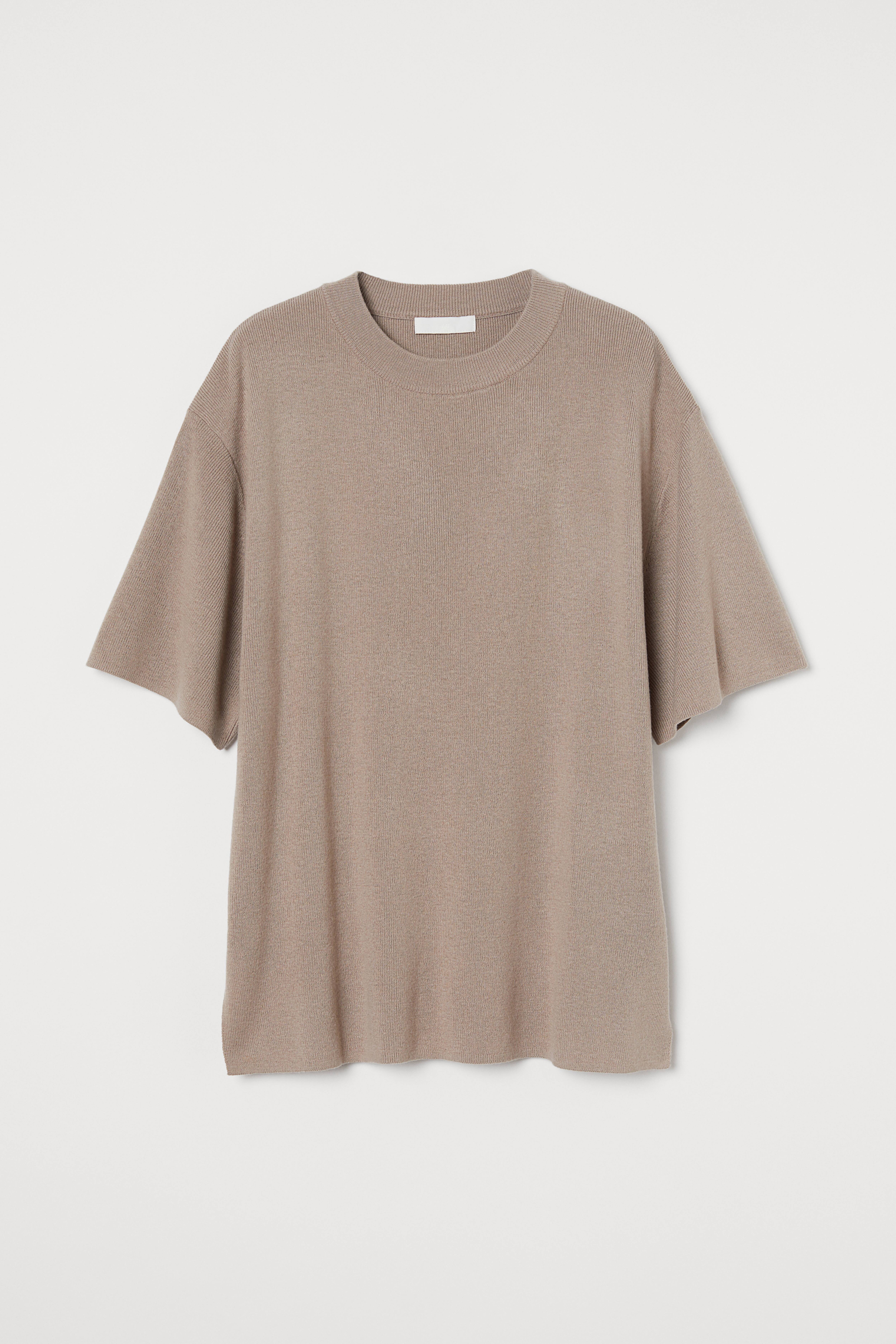 H&m basic fine cotton stretch t shirt best sale