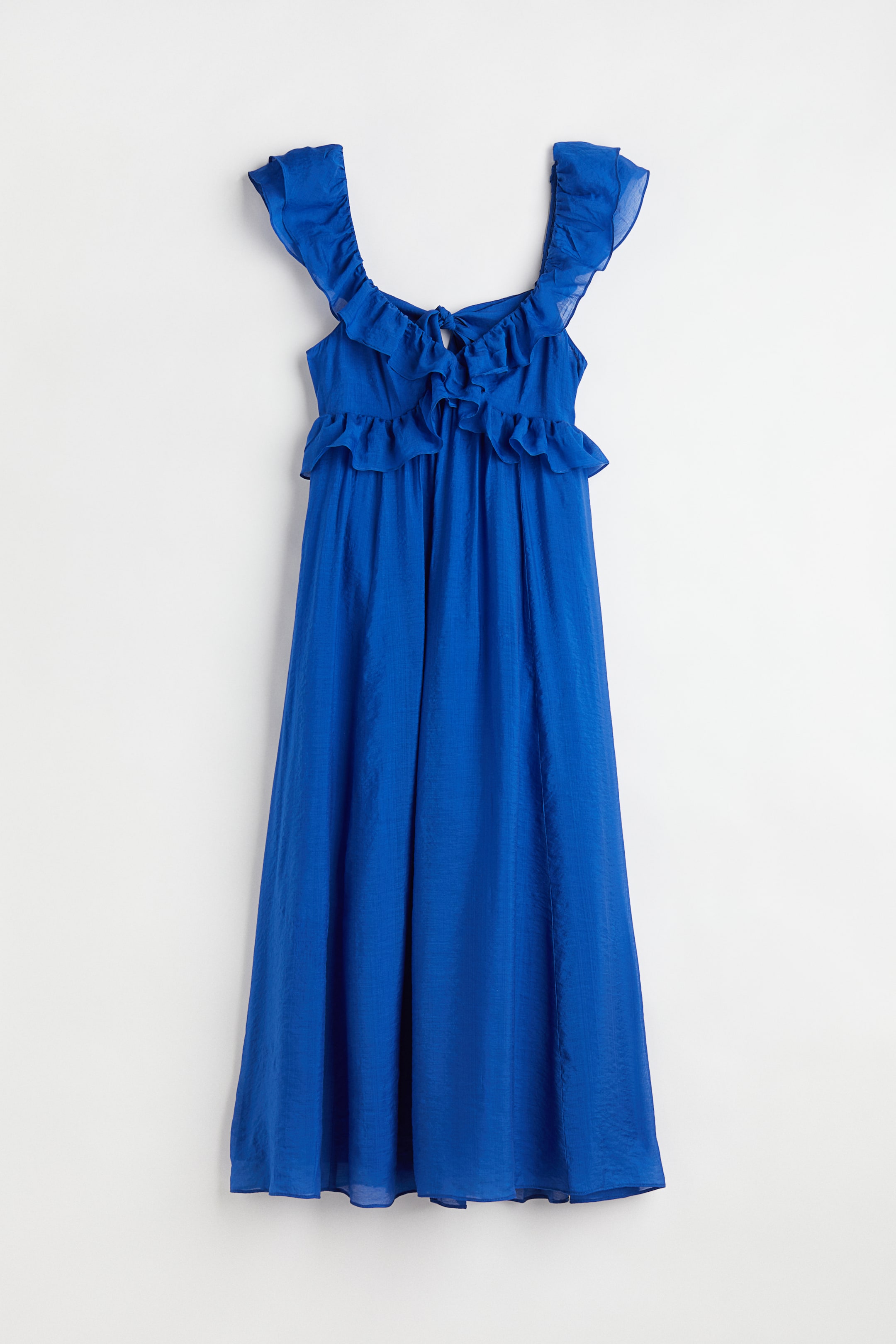 Lyocell-blend Ruffled Dress