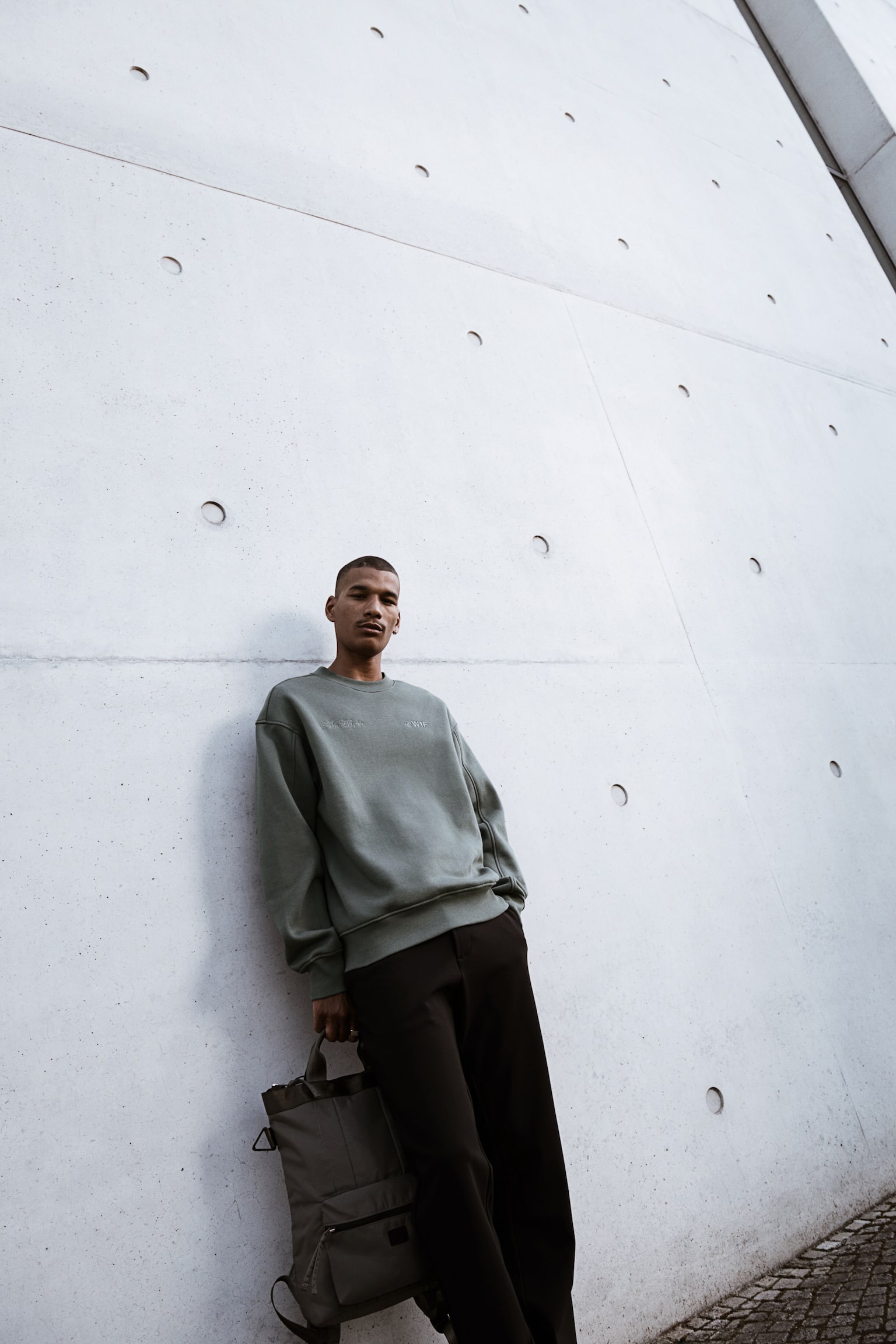 Embroidered sweatshirt - Sage green/Soho Heights/Black/Soho Heights/Cream/White/Soho Heights/Black/Soho/Grey marl/Soho Heights/Light grey - 6