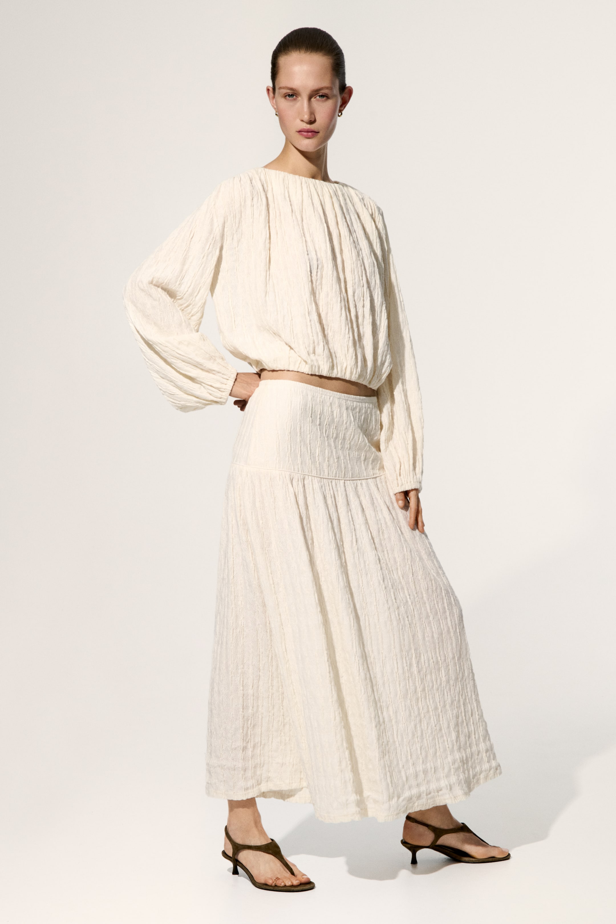 Balloon-Sleeved Top