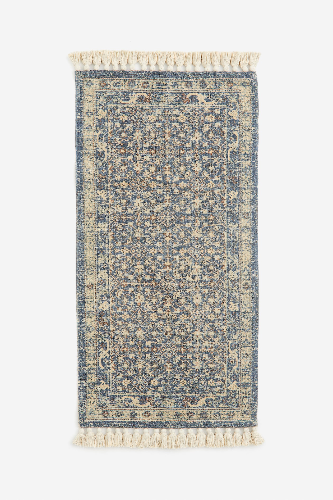 Patterned Rug with Fringe - Blue/patterned - Home All | H&M US