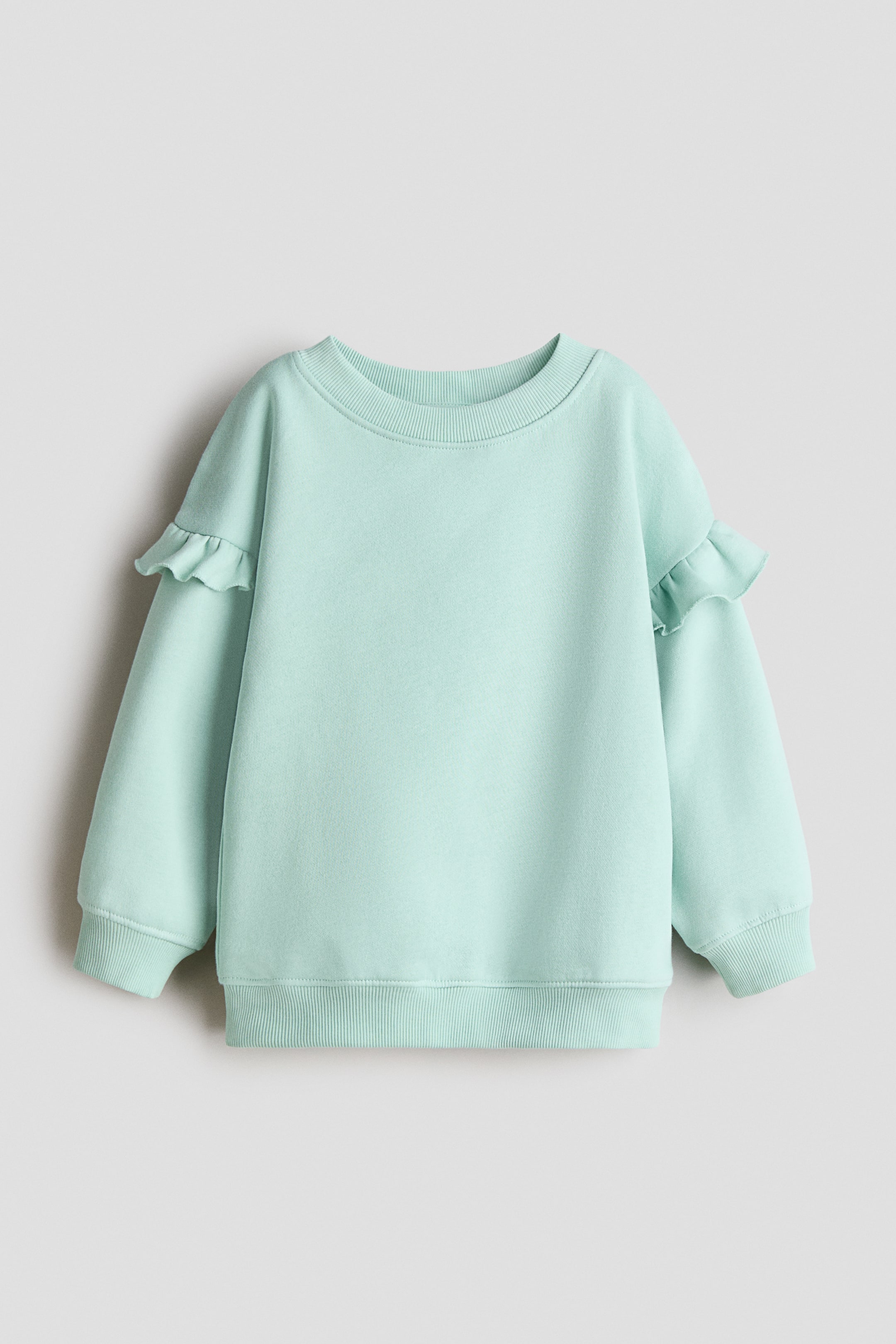 Agrandir l'image: Sweat volanté - Vert menthe - ENFANT | H&M FR 1