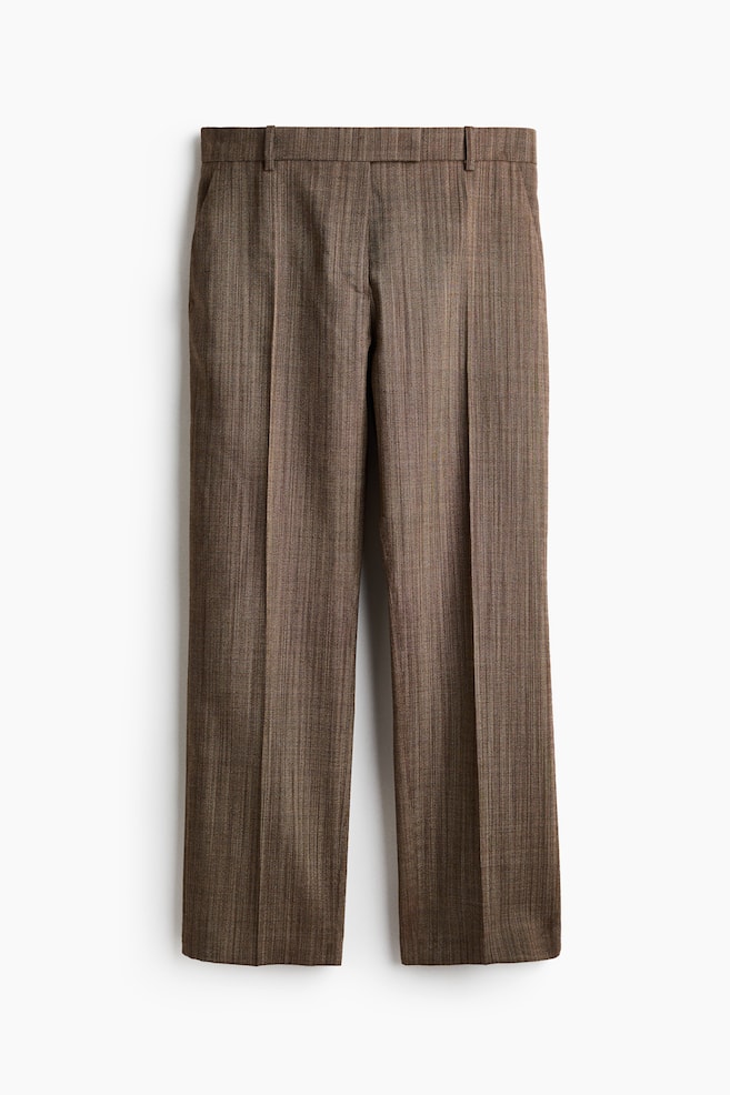 Pantaloni eleganți din lână - Taupe-închis - 1
