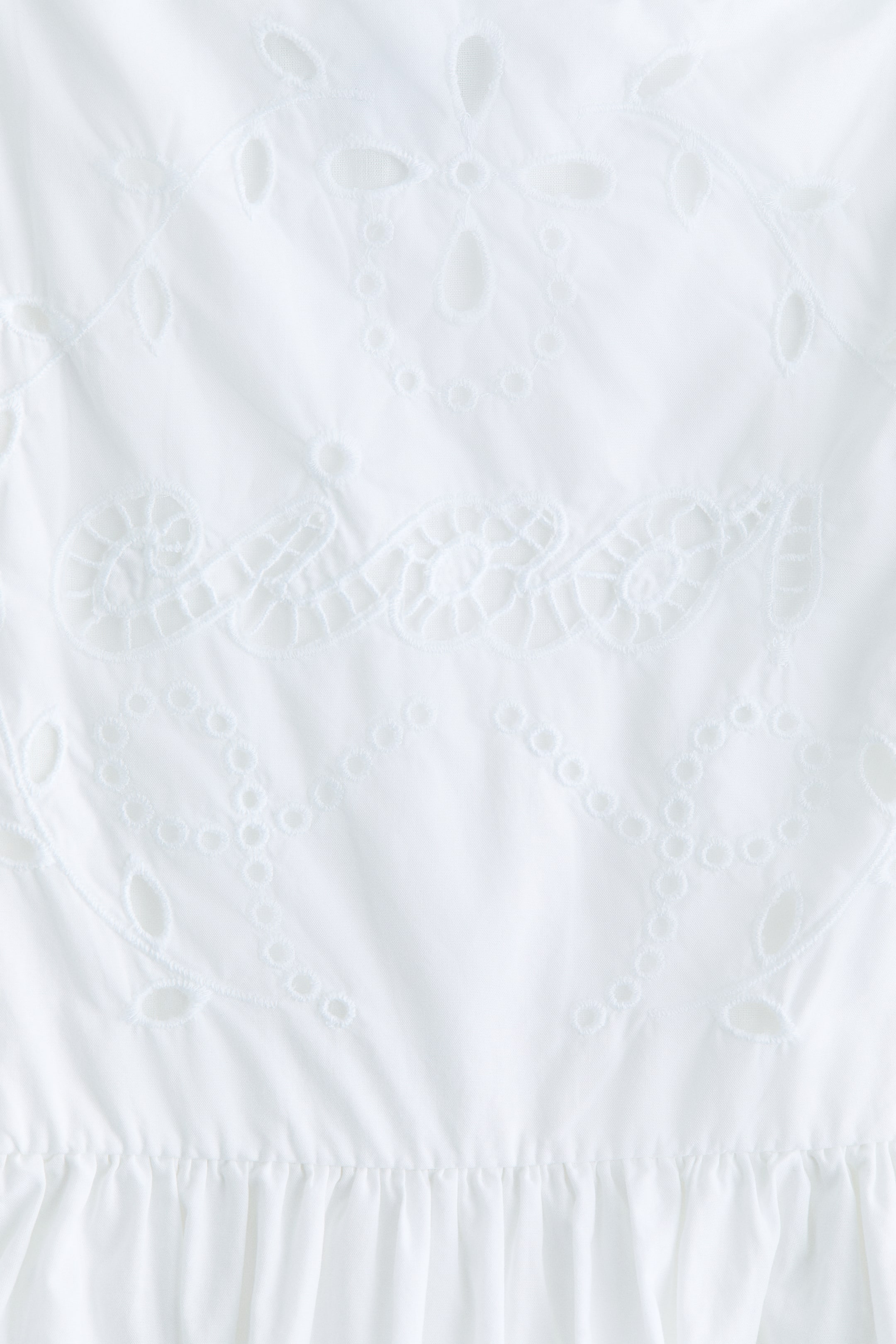 Robe en coton avec broderie anglaise