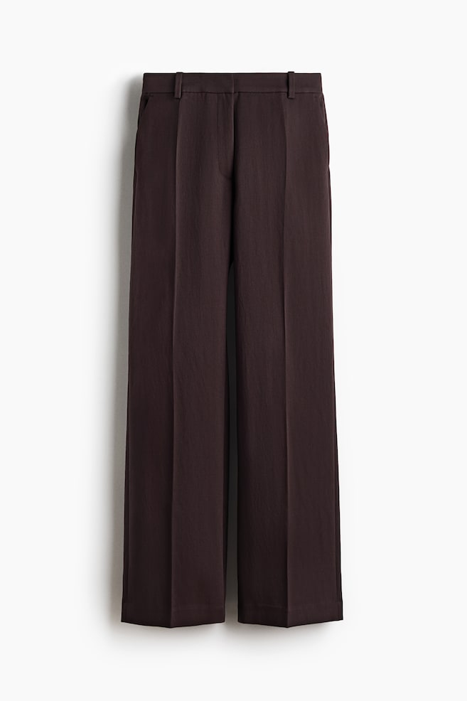 Tailored Pants - Dark brown/Dark red - 1