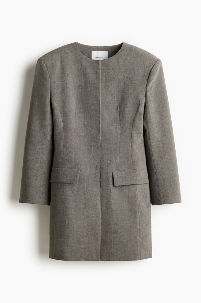 Robe blazer - Gris chiné - 1