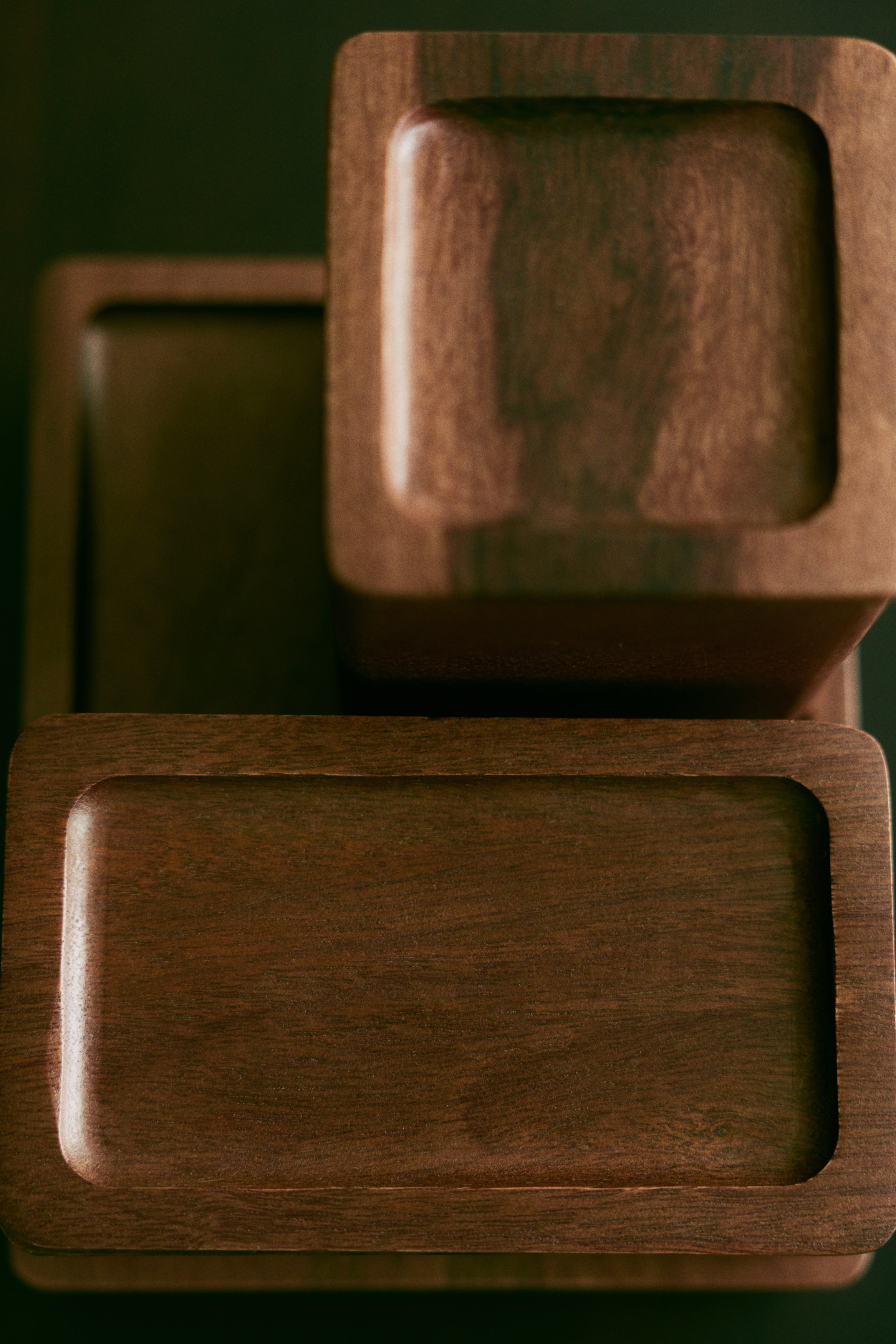 Small Wooden Organizer Box - Brown/Beige