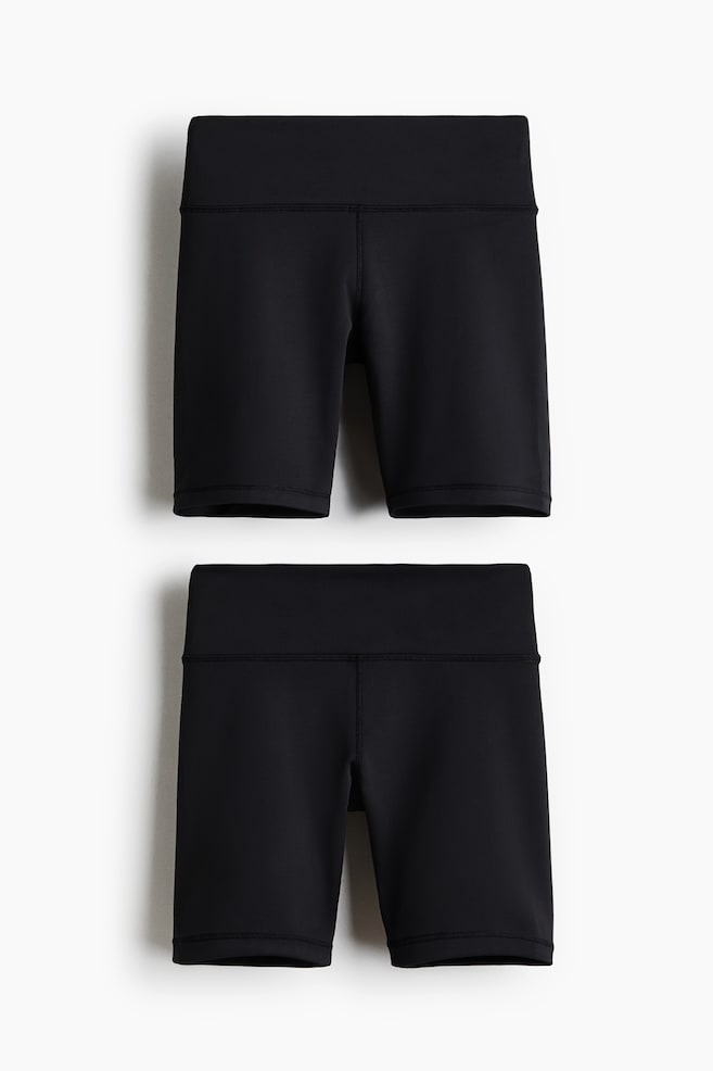 2-pack Sports cycling shorts with DryMove™ - Black - 1