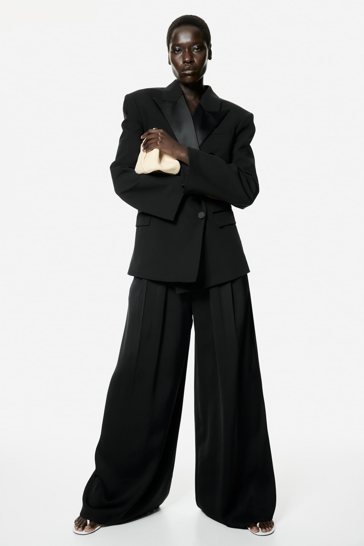 Belted Pleat-Detail Pants