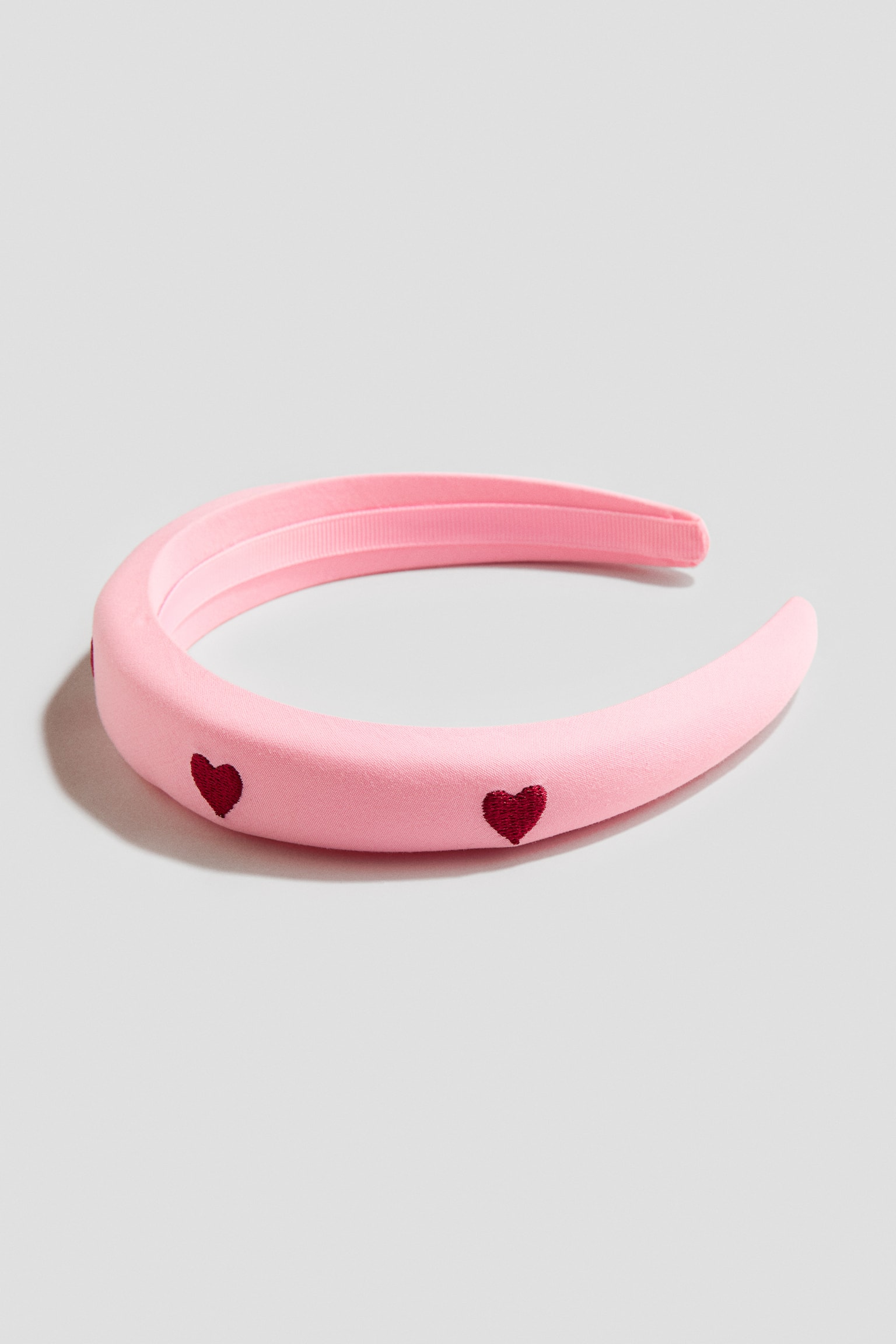 Wide Alice band - Pink/Hearts - 2