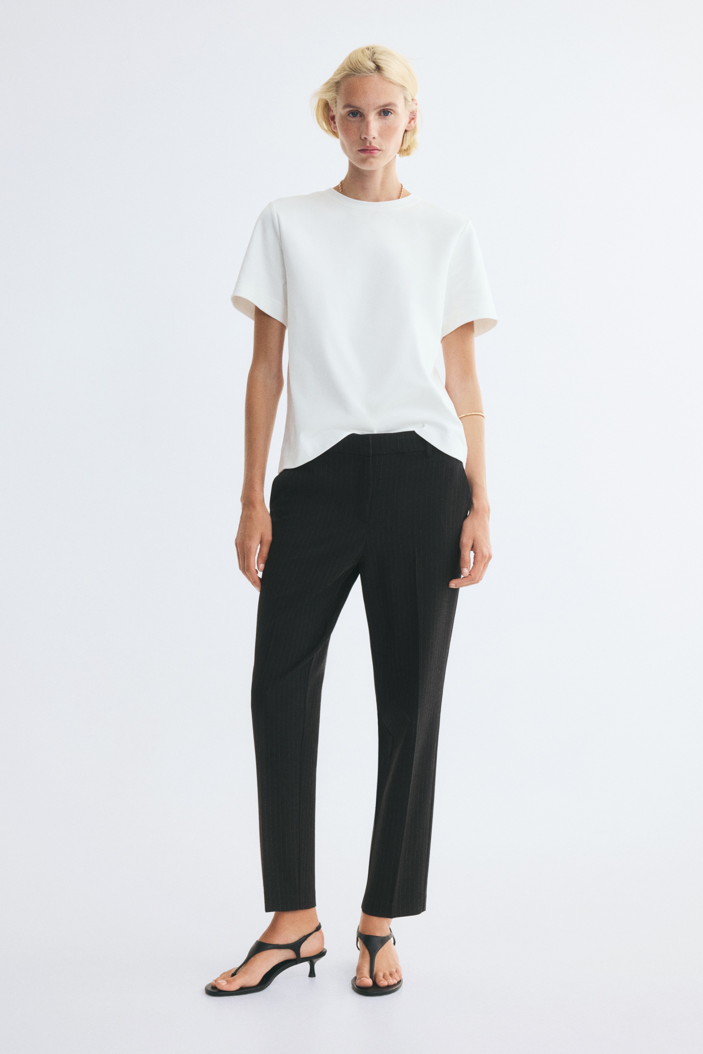 Pantalon - Zwart/krijtstrepen/Zwart/Donkerbruin/Marineblauw/Donkertaupe/Donker kakigroen/Donker kakigroen