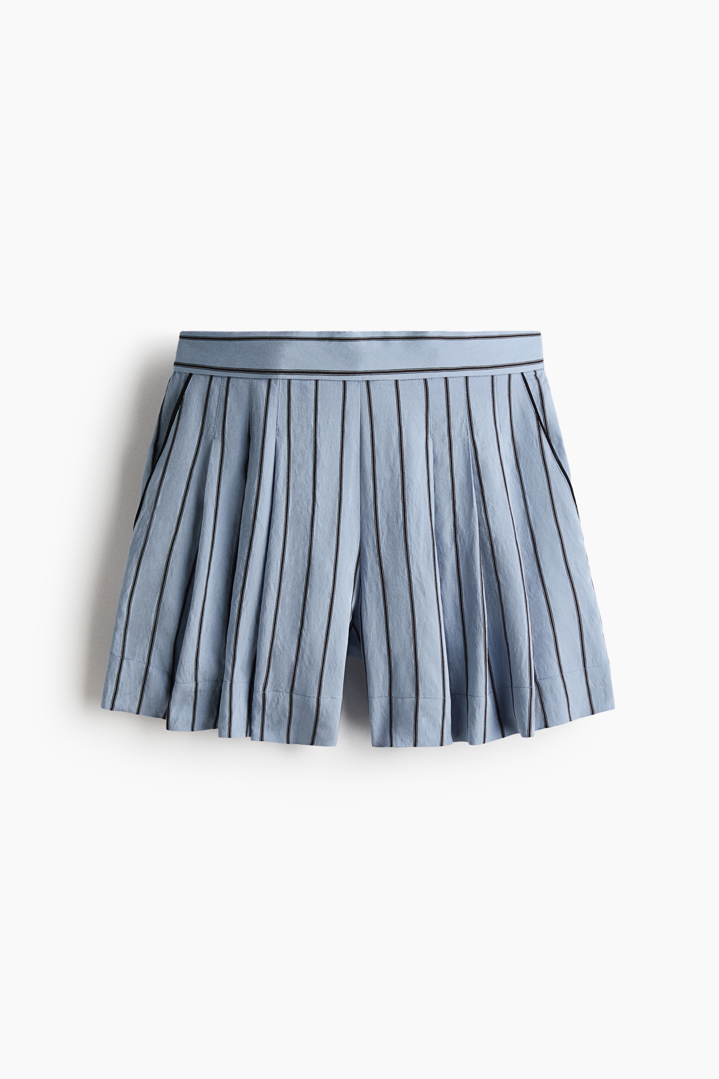 Tailored shorts - Light blue/Striped