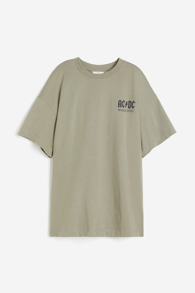 Long printed T-shirt - Khaki green/AC/DC/White/Nirvana/Dark grey/Blondie/Dark grey/Nirvana - 2