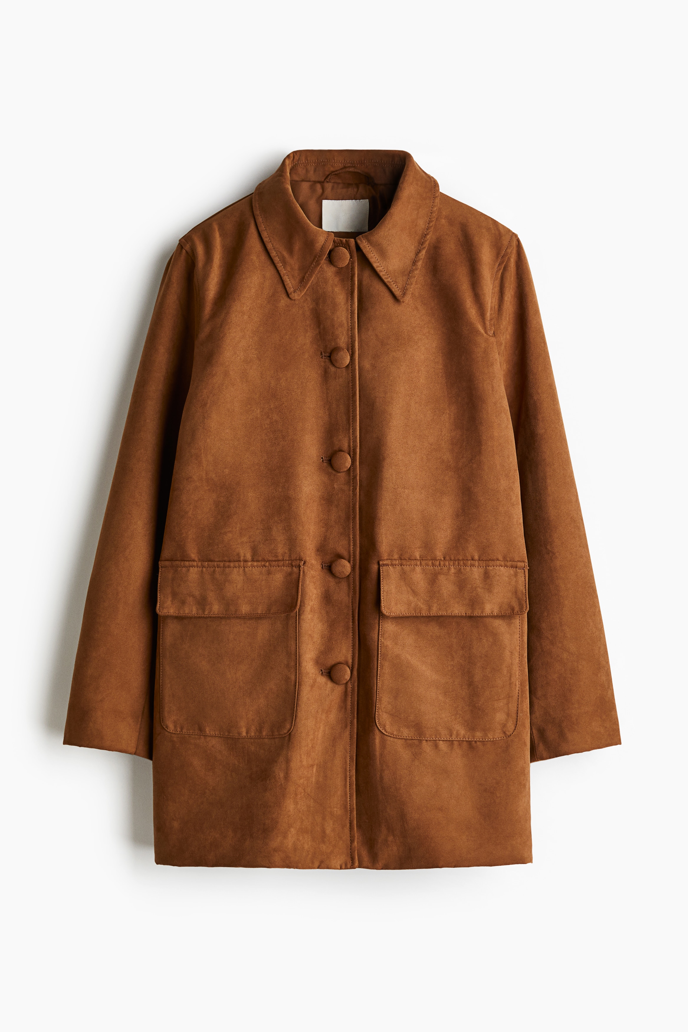  スエード ジャケット napped car coat Napped Car Coat - Brown - Ladies | H&M US