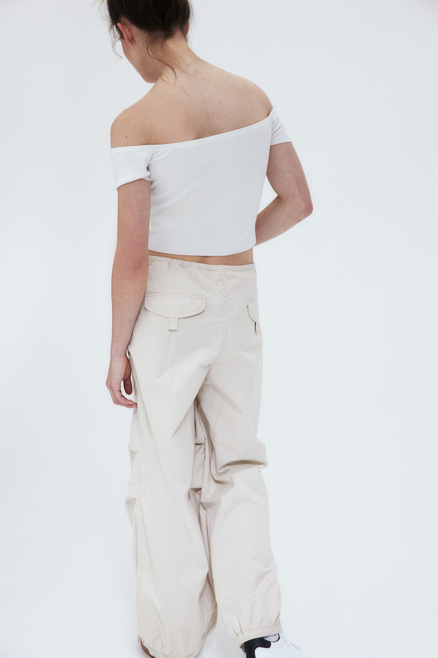 Parachute trousers - Light beige/Black/Khaki beige/Light beige/Beige/Cream - 3