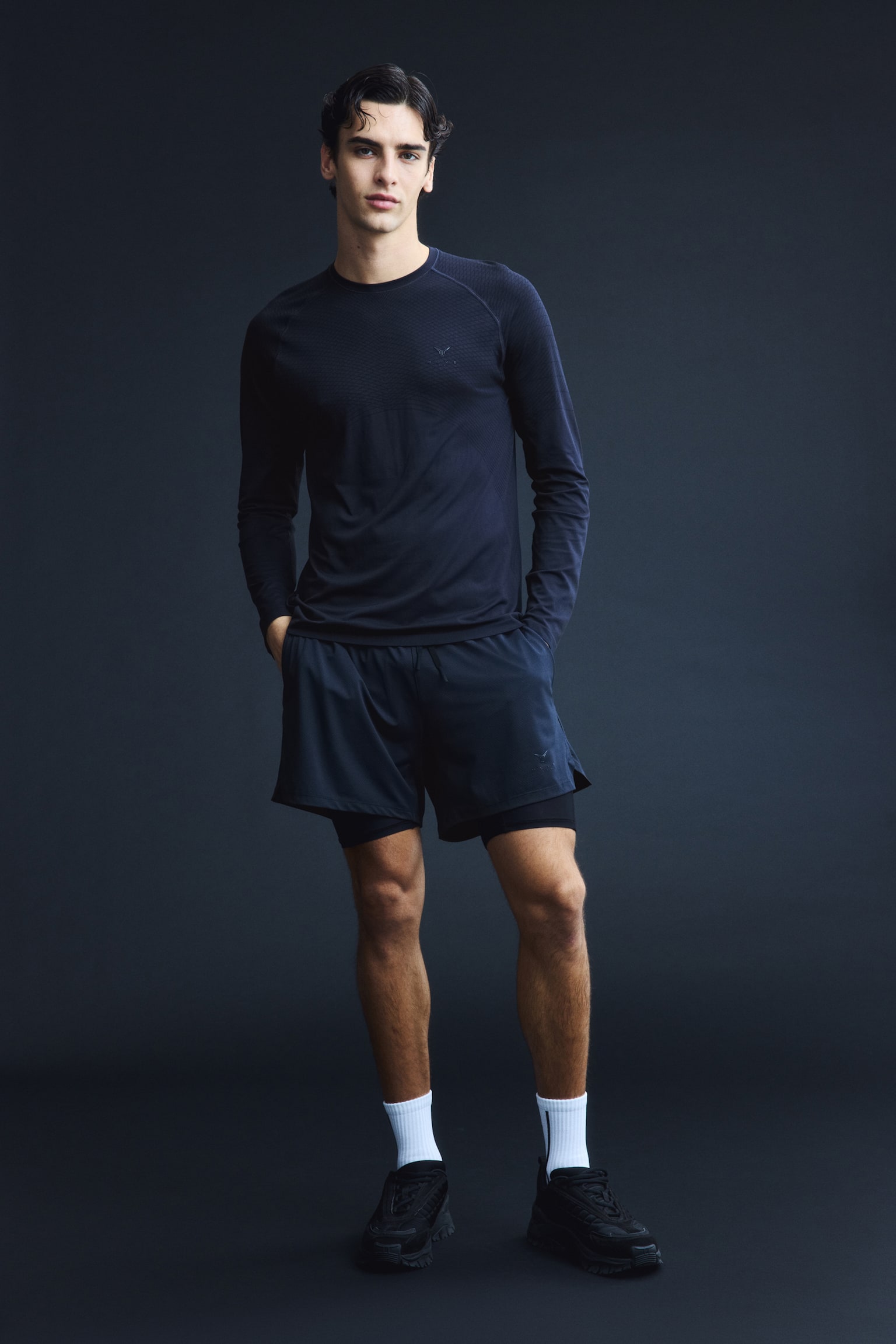 Maglia sportiva Muscle Fit con DryMove™ - Blu navy scuro/Move Zlatan/Bianco/Move Zlatan - 7