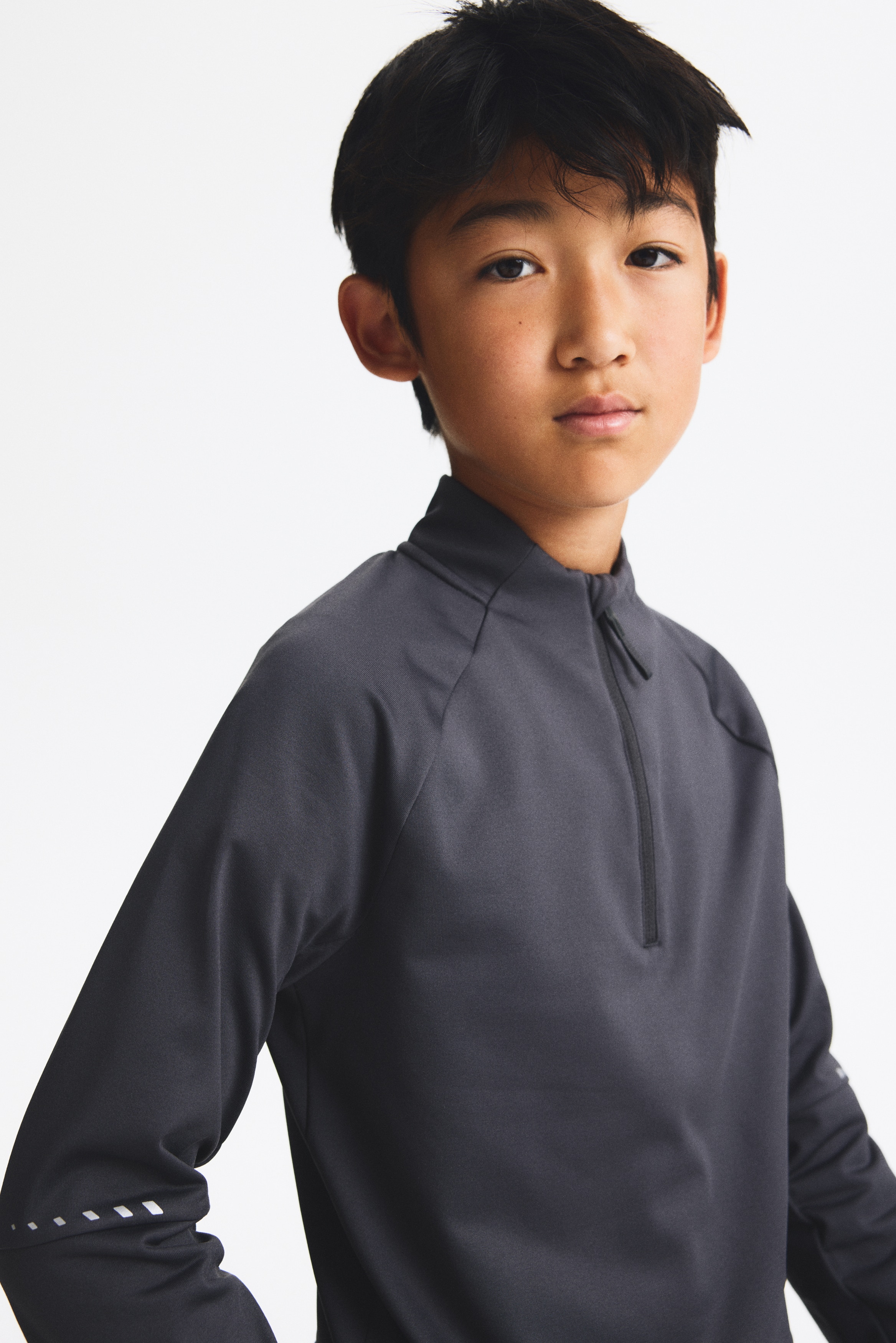 Warming mid-layer football top with ThermoMove™ - Grey/Black/Dark blue/Glacier green/Colour block