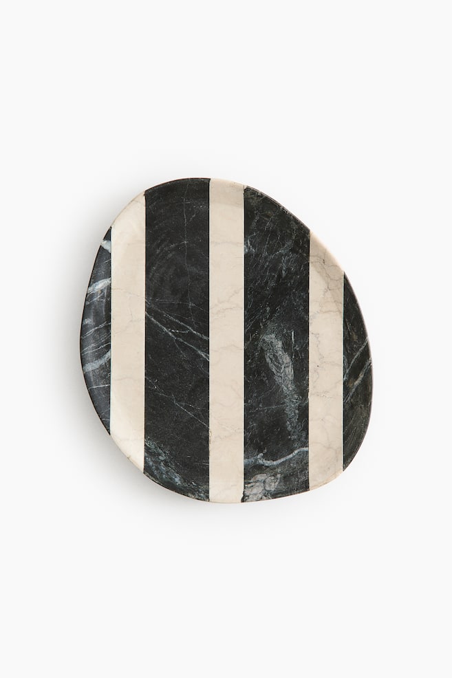 Small Marble Tray - Black/marbled - 1
