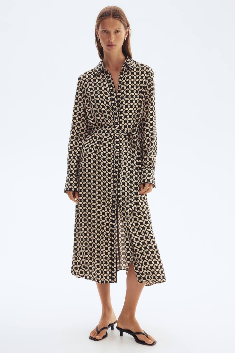 Vestito Chemisier Vestito Leopardato Motivi Vestiti Da Donna Maxi