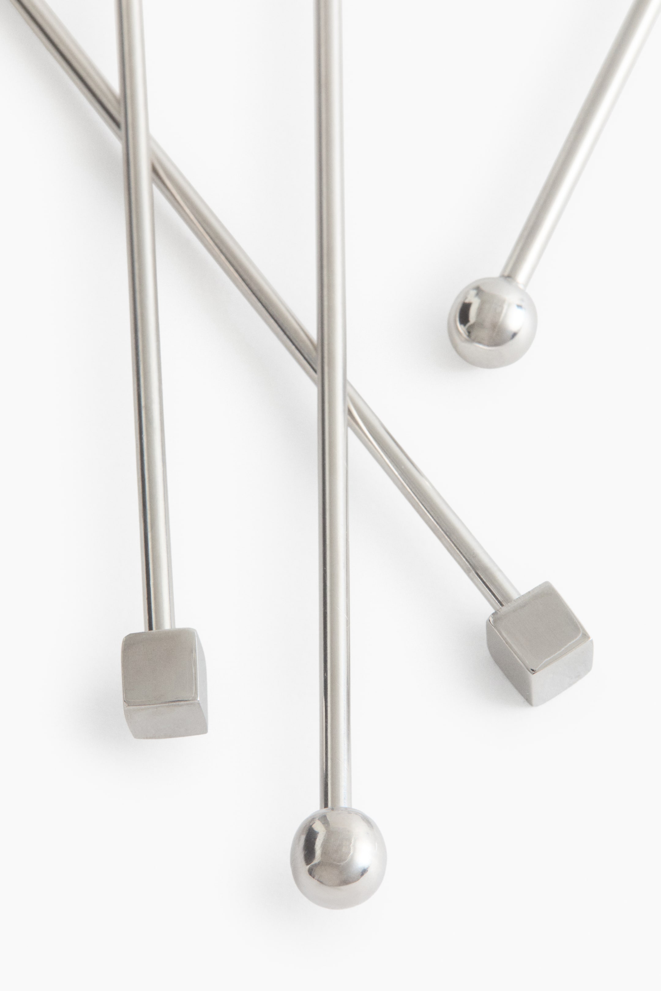4-Pack Stainless Steel Drink Stirrers