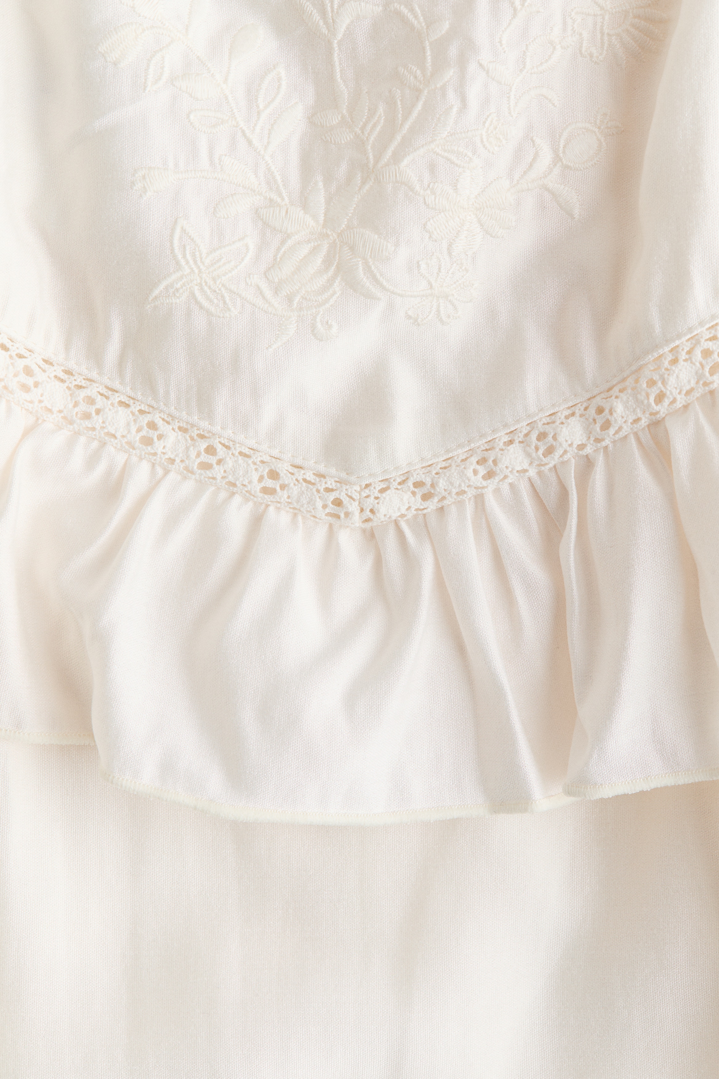 Frill-trimmed strappy dress