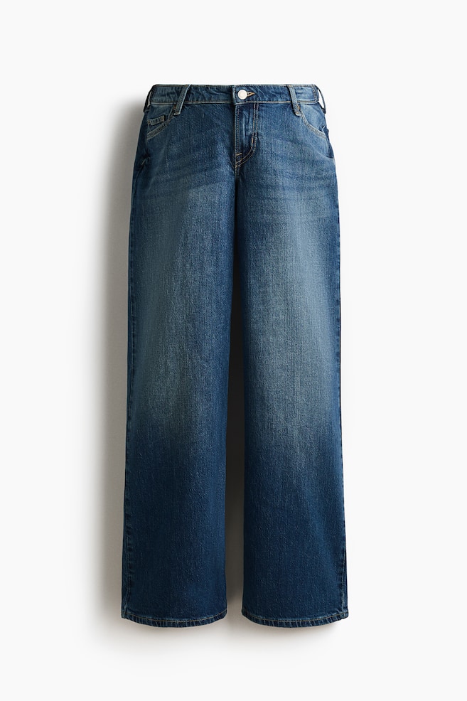 MAMA Wide Low Jeans - Dunkles Denimblau/Denimblau/Helles Denimblau/Denimblau/Beige/Leopardenprint/Denimschwarz/Denimgrau/Khakigrün/Dunkelbraun/Dark denim blue - 1