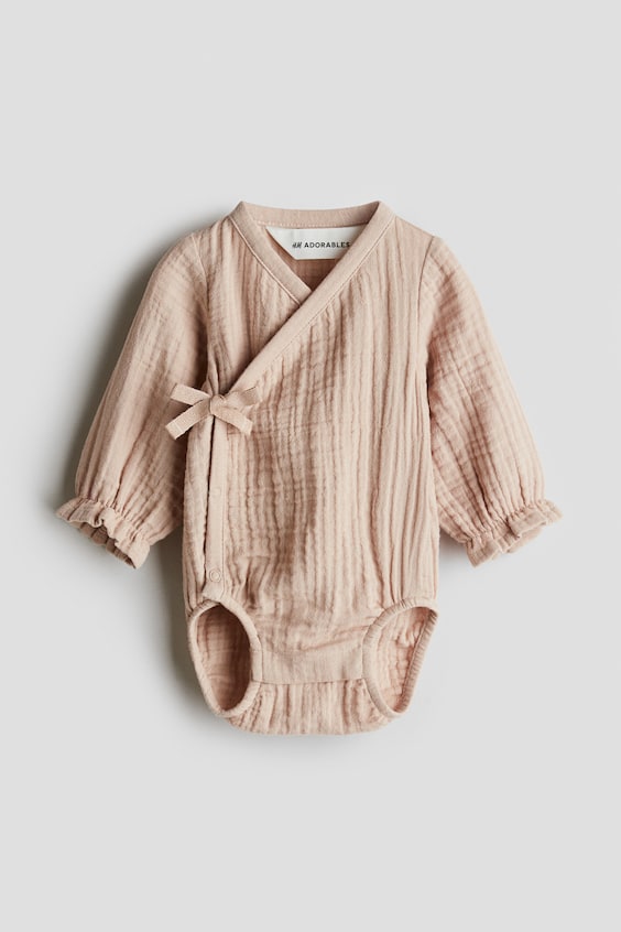 Детские комбинезоны H&M Cotton Muslin Romper Suit