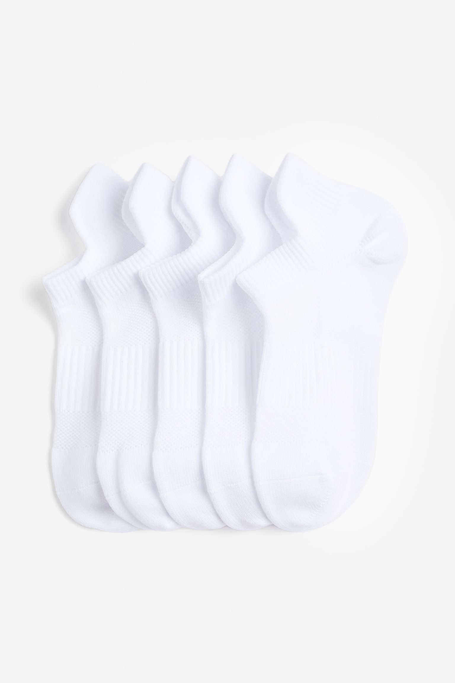 5-pack sports socks in DryMove™ - White/Black - 1