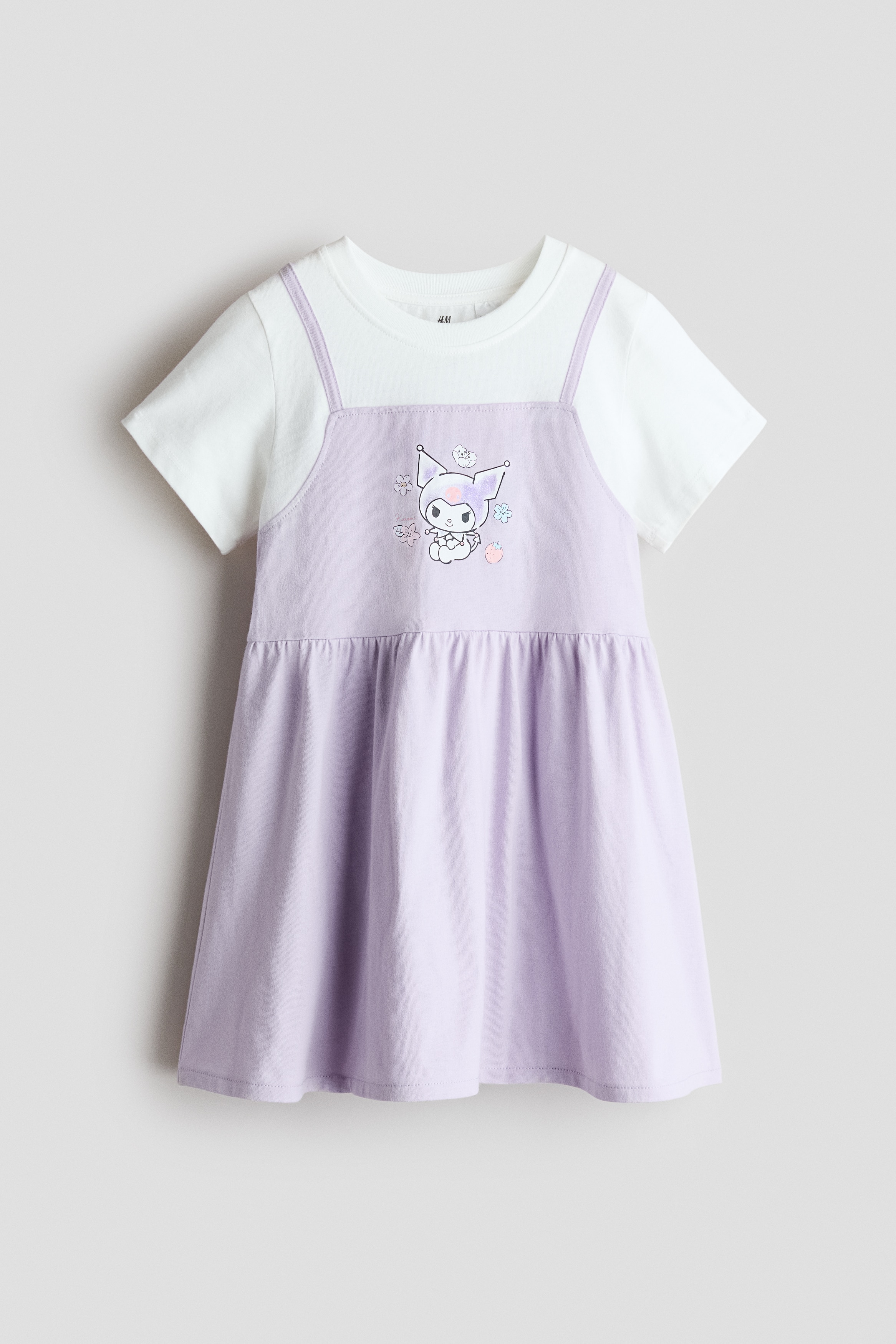 Printed layered dress - Light purple/Kuromi/Light blue/Cinnamoroll