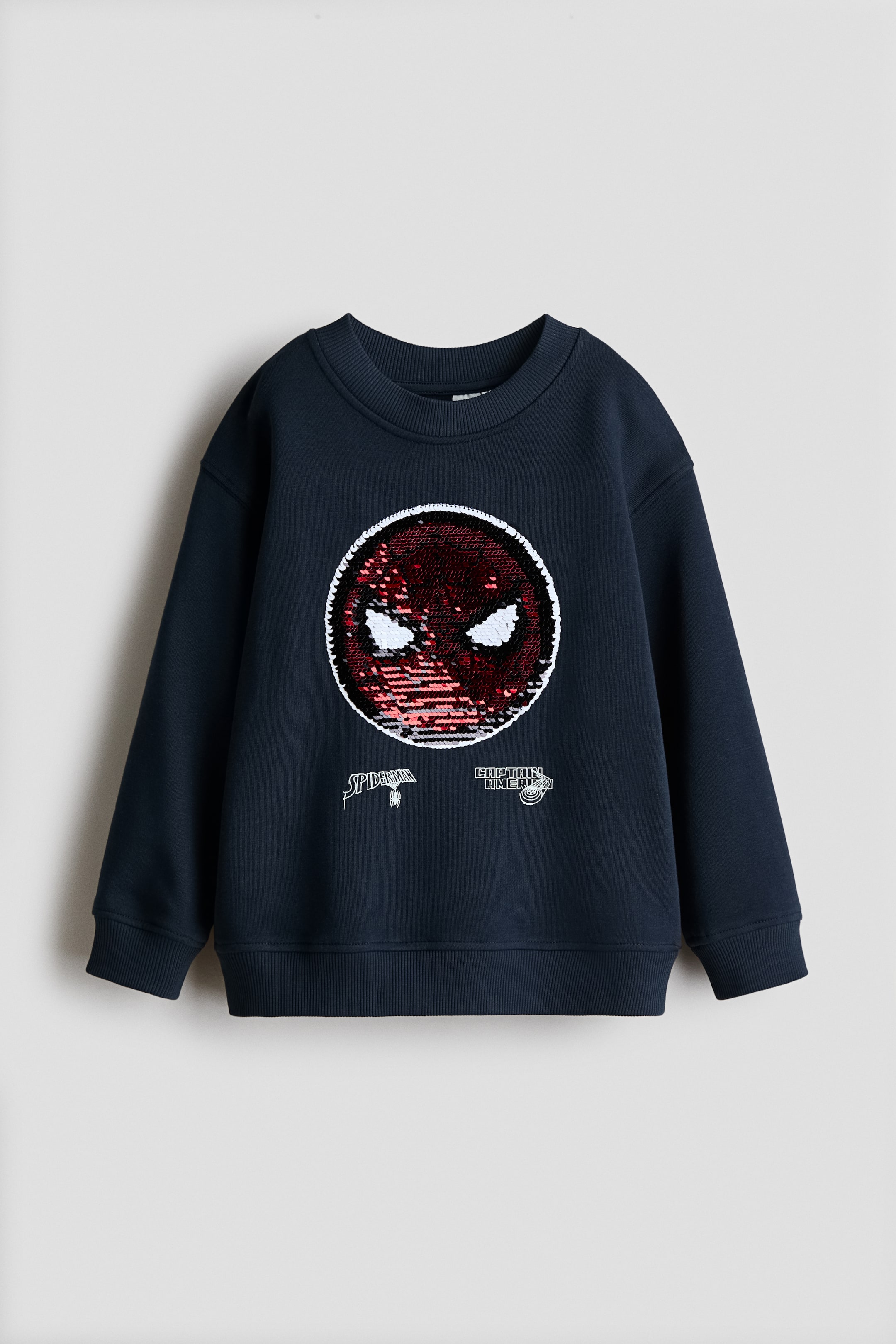 Grotere afbeelding bekijken: Oversized sweater met print - Marineblauw/Marvel Comics - KINDEREN | H&M BE 4
