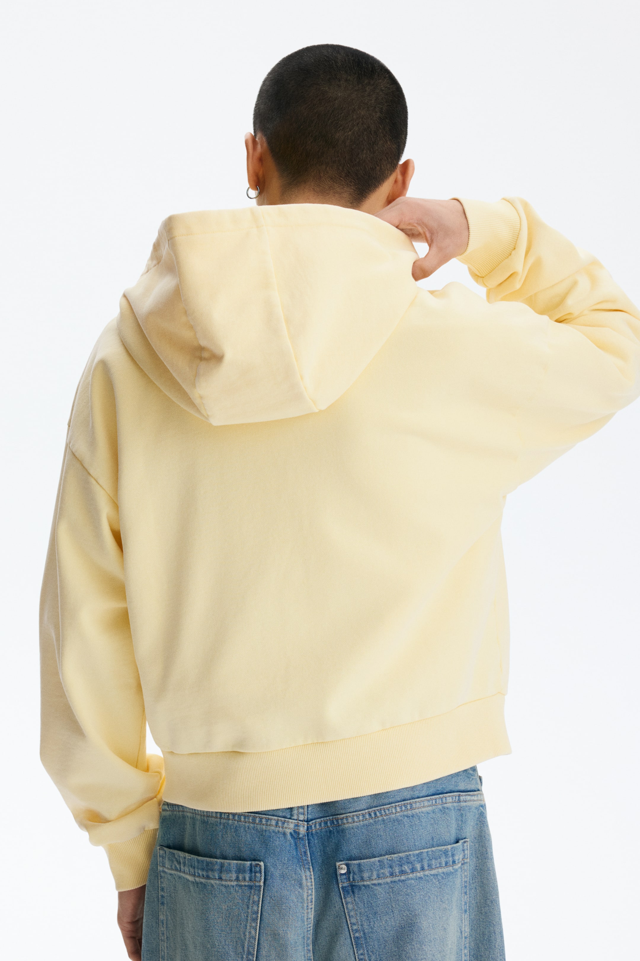 Veste à capuchon grande taille fermeture éclair