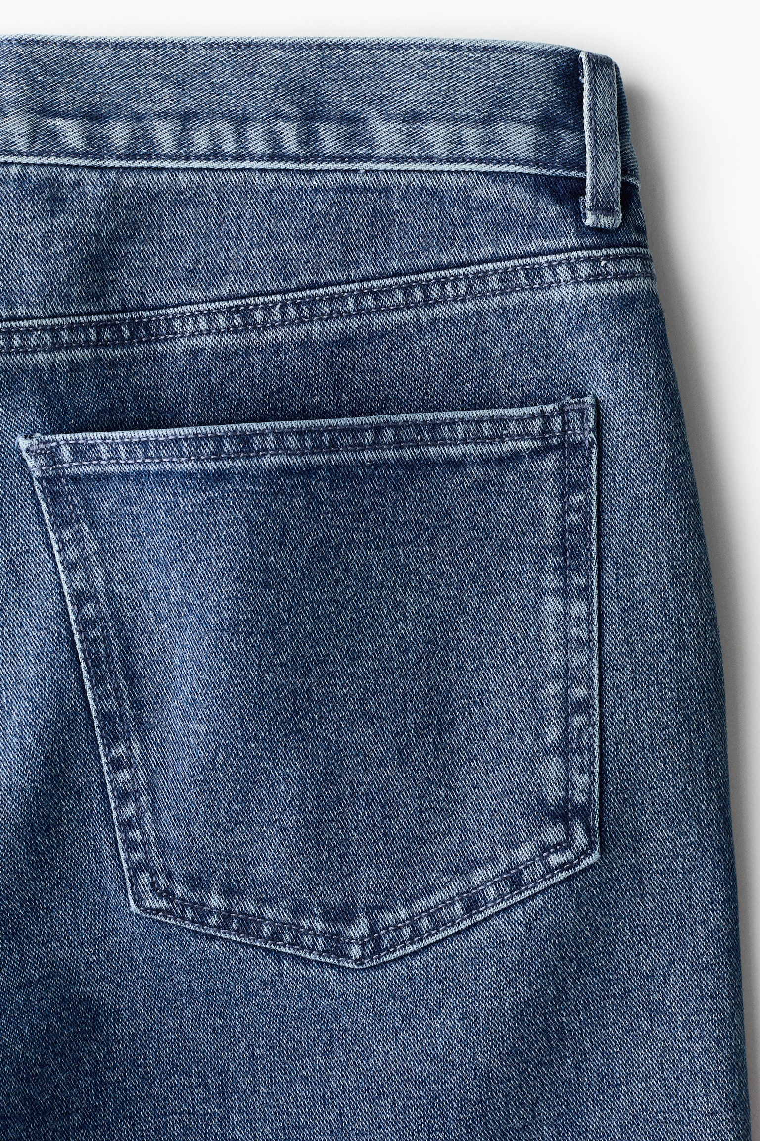 Loose Fit Denim shorts - Denim blue/Denim black - 5