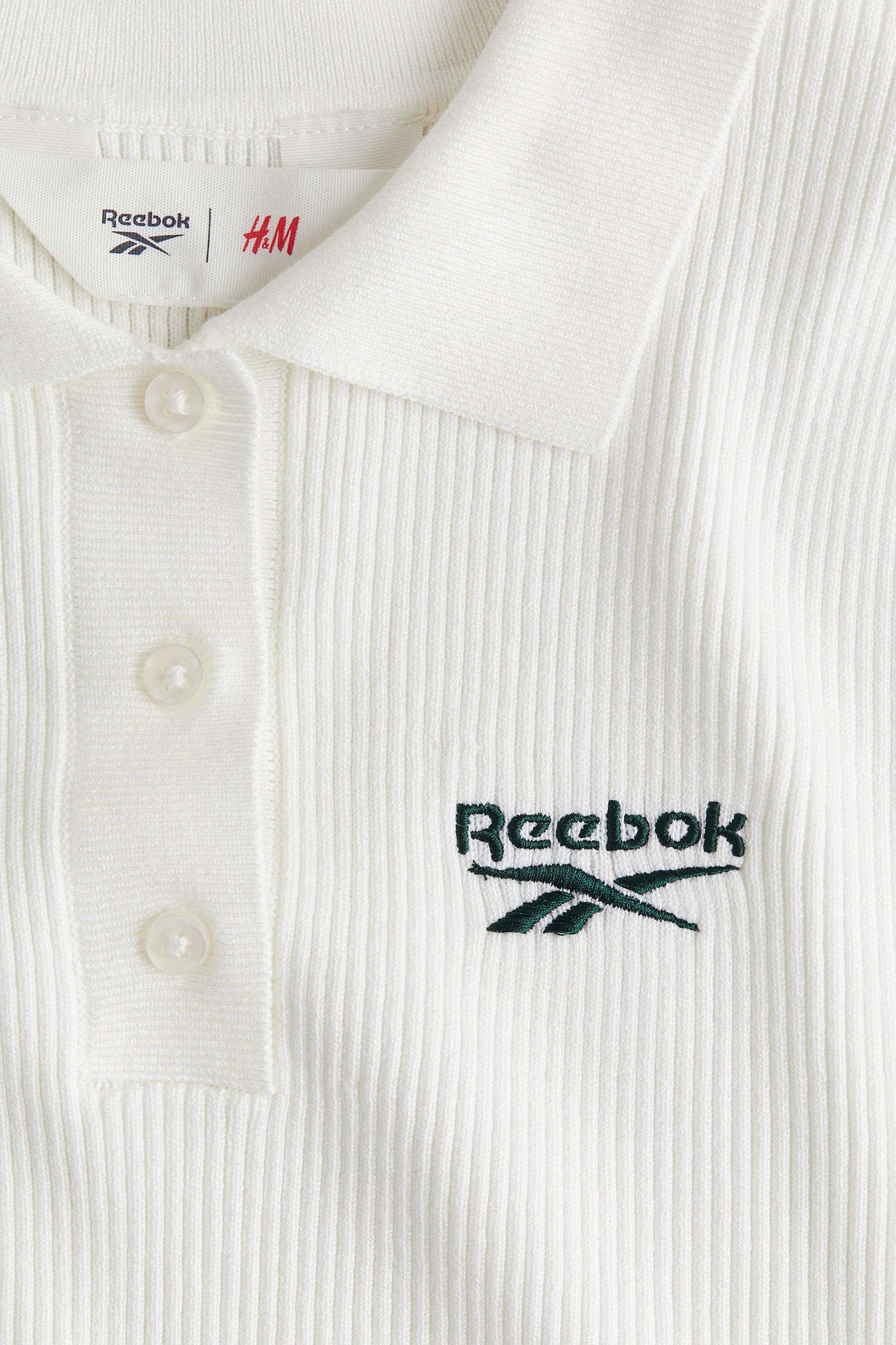 Embroidered-detail polo shirt - White - Kids | H&M GB 5