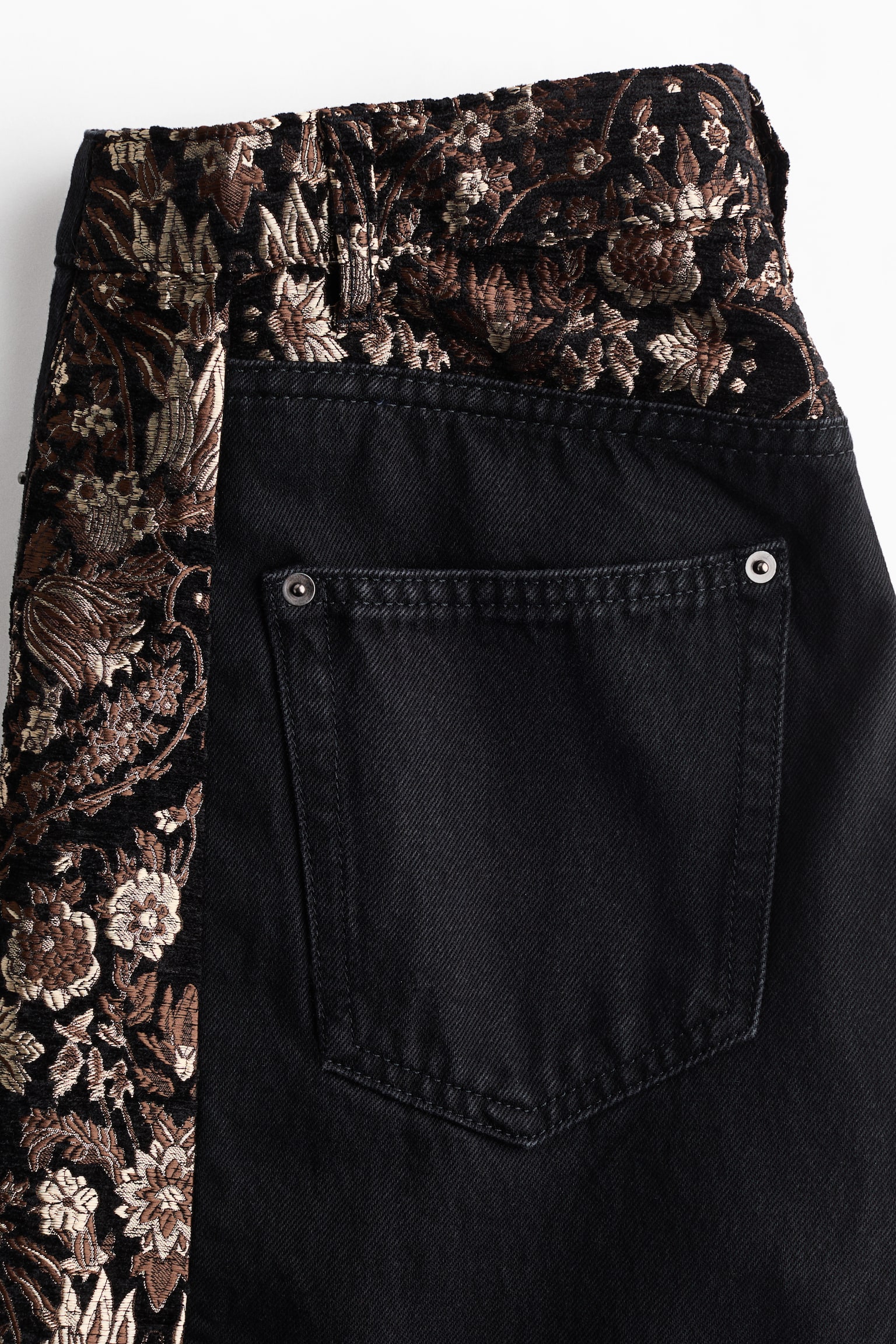 Женские джинсы H&M Jeans with Side Panels, цвет: Чёрный — фото 7