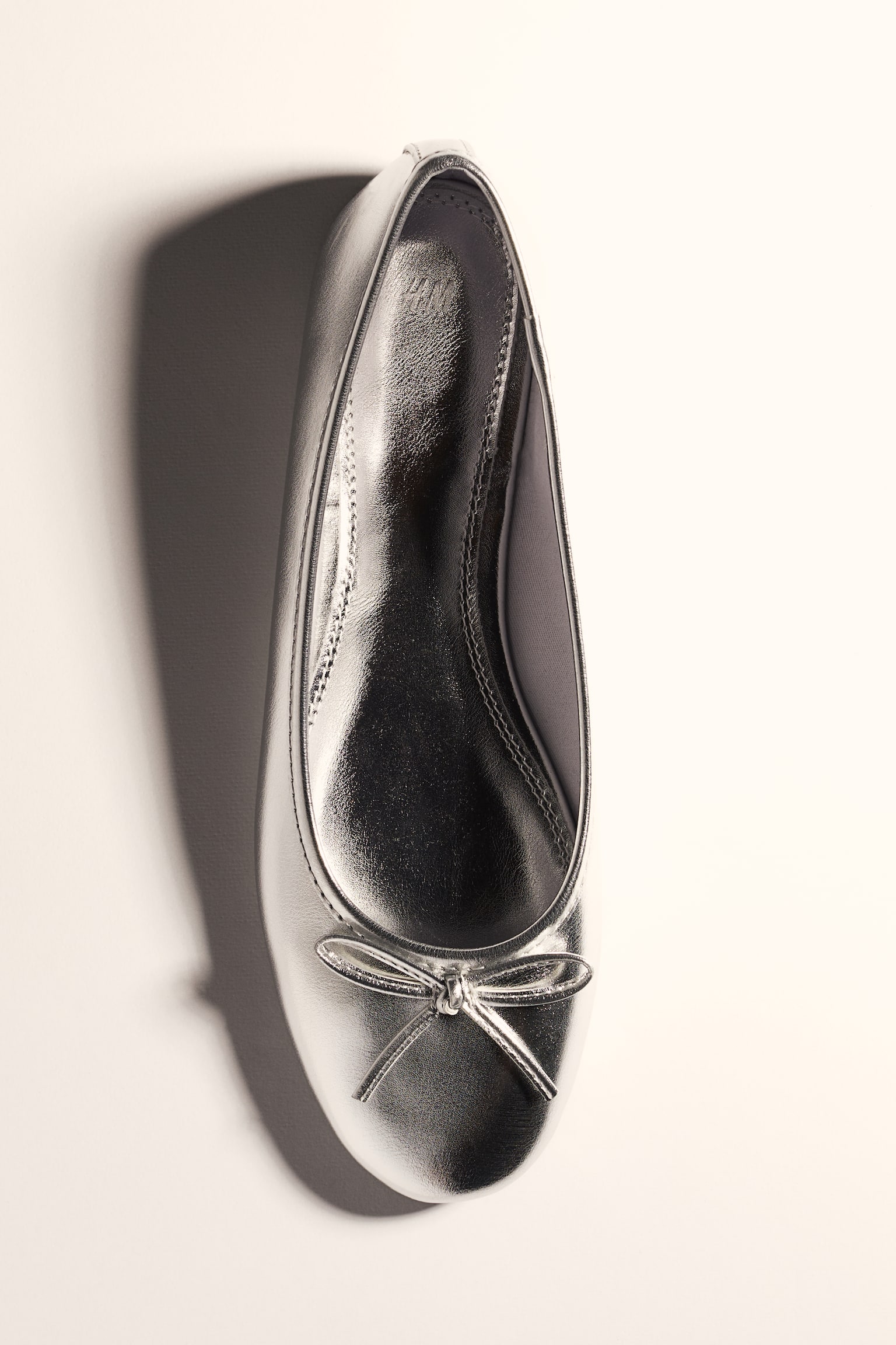 Ballet Flats - Silver colour/Black/Light beige/Black - 1