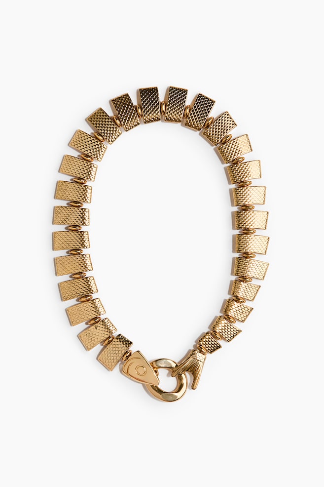 Fish-Shaped Necklace - Gold-colored - 1