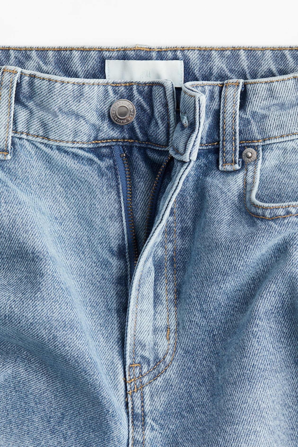 Straight-Cut Foldover-Cuff Jeans - image 2