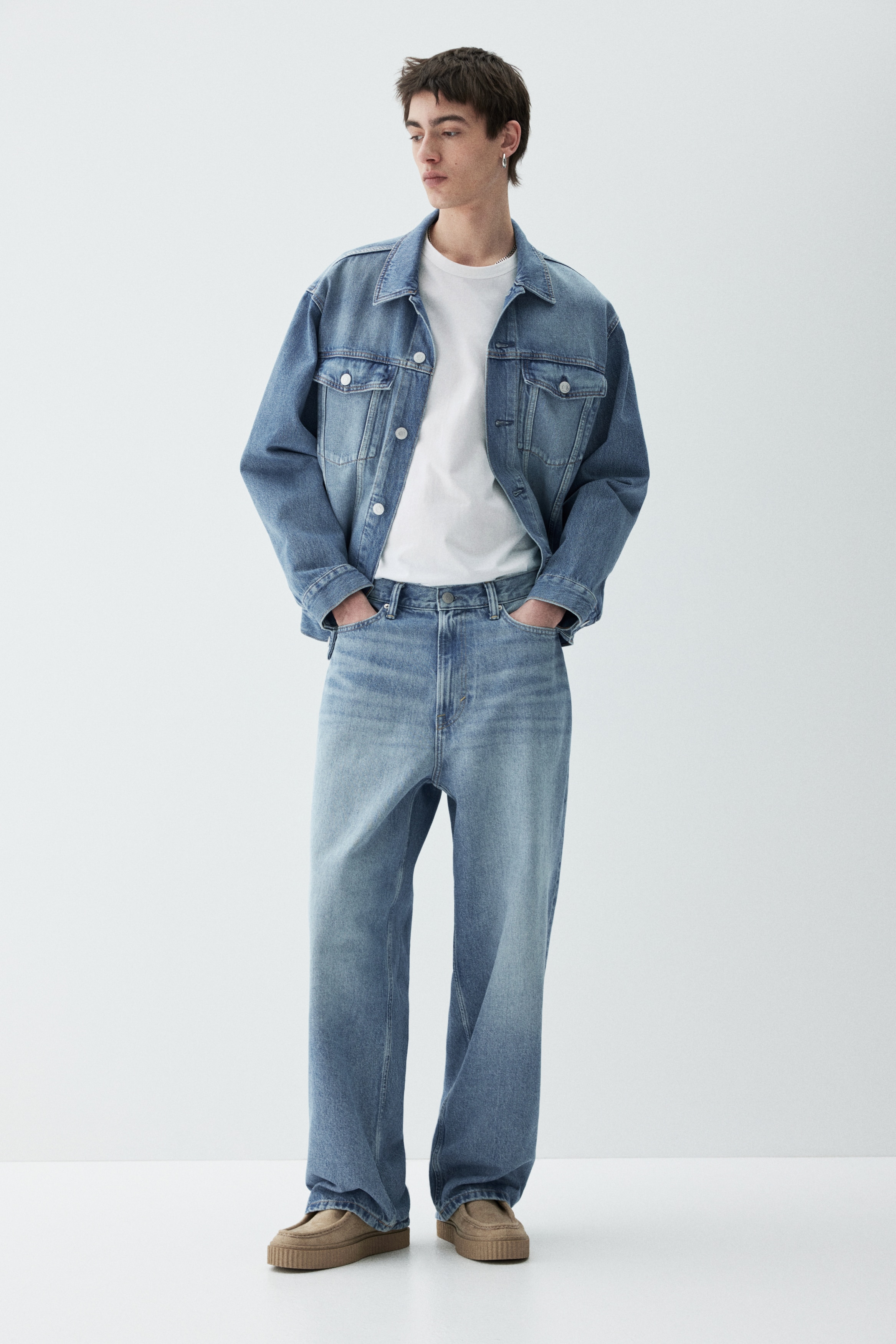 スリムフィット コットンTシャツ - ホワイト - Men | H&M JP