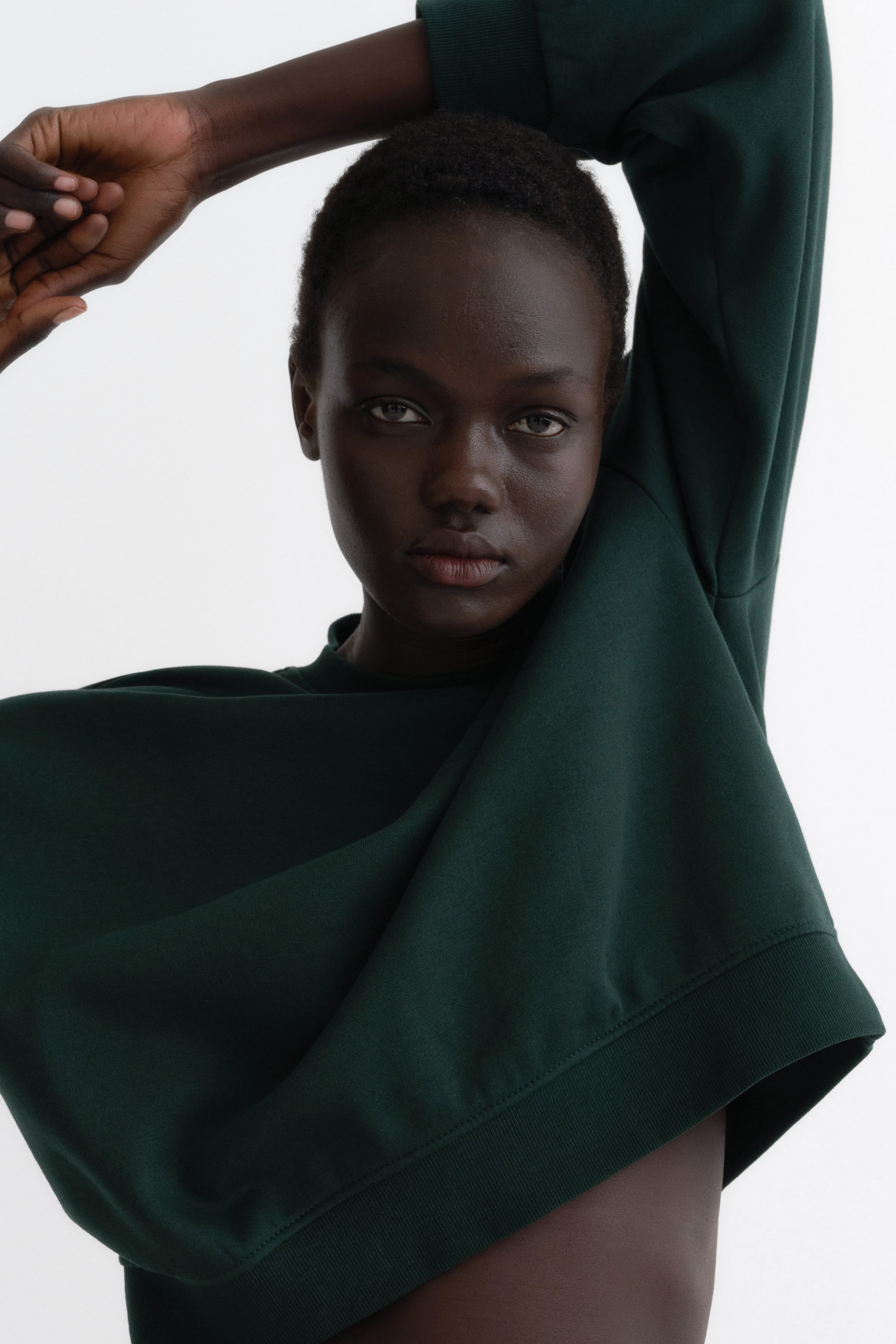 查看大圖: 2-piece sweatshirt set - 深綠色 - Ladies | H&M 2